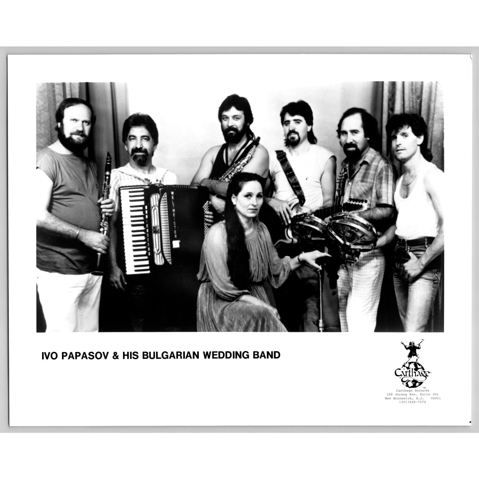 Ivo Papasov Clarinetist and Bulgarian Wedding Band 80s-90s Music Press Photo