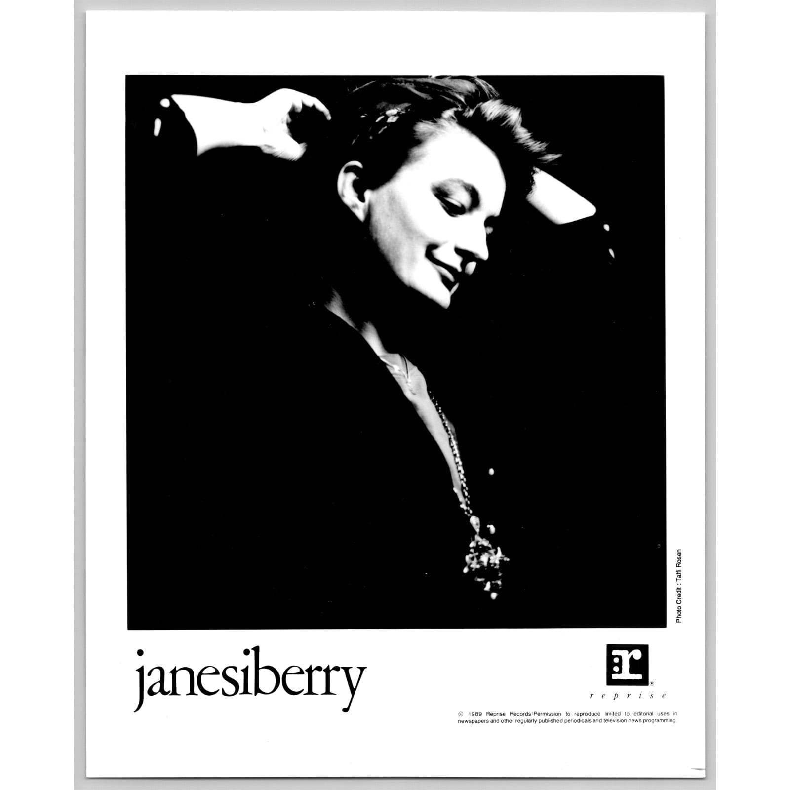 Jane Siberry Canadian Folk Pop Experimental Singer 80s-90s Music Press Photo