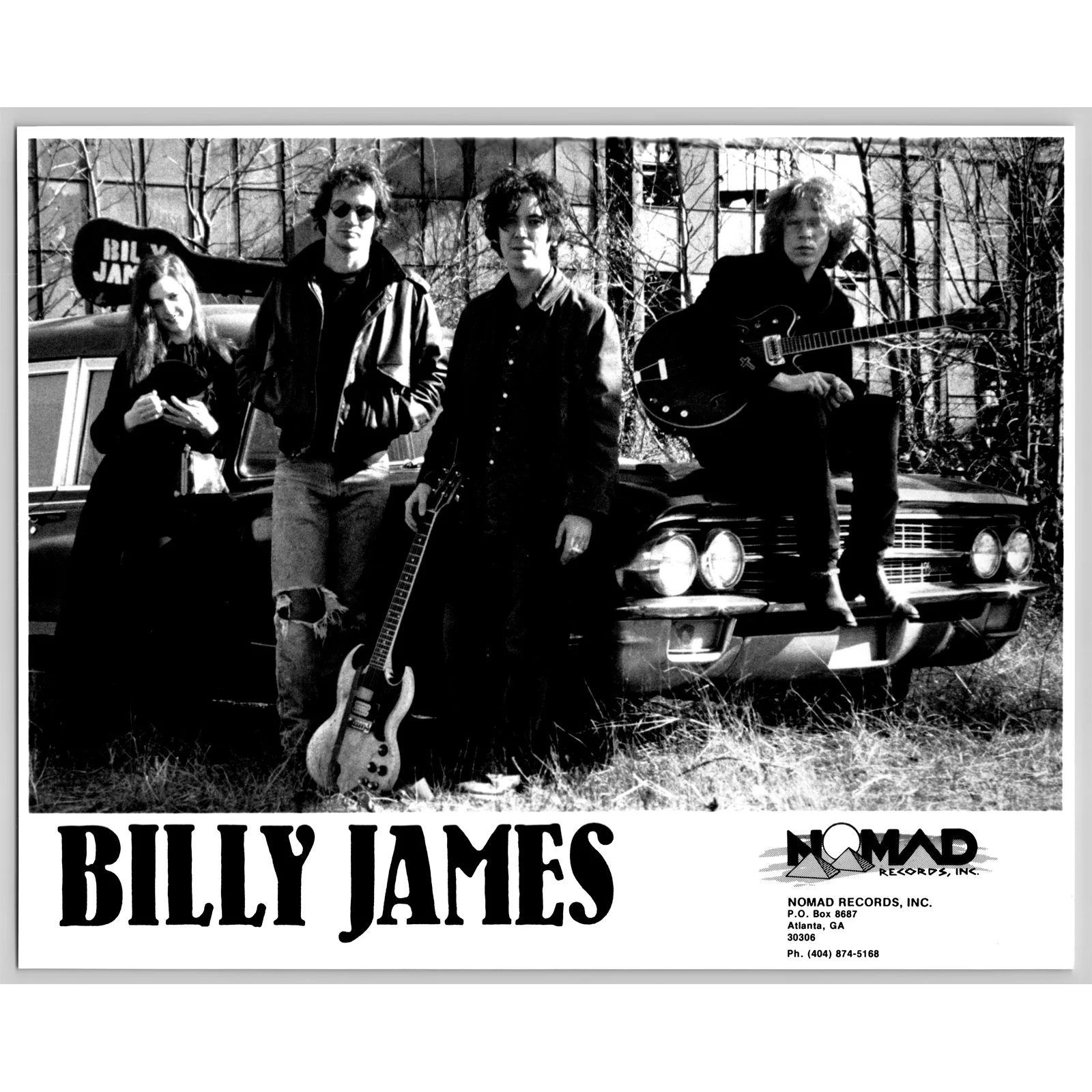 Billy James Athens Georgia Indie Pop Rock Band 80s-90s Glossy Music Press Photo