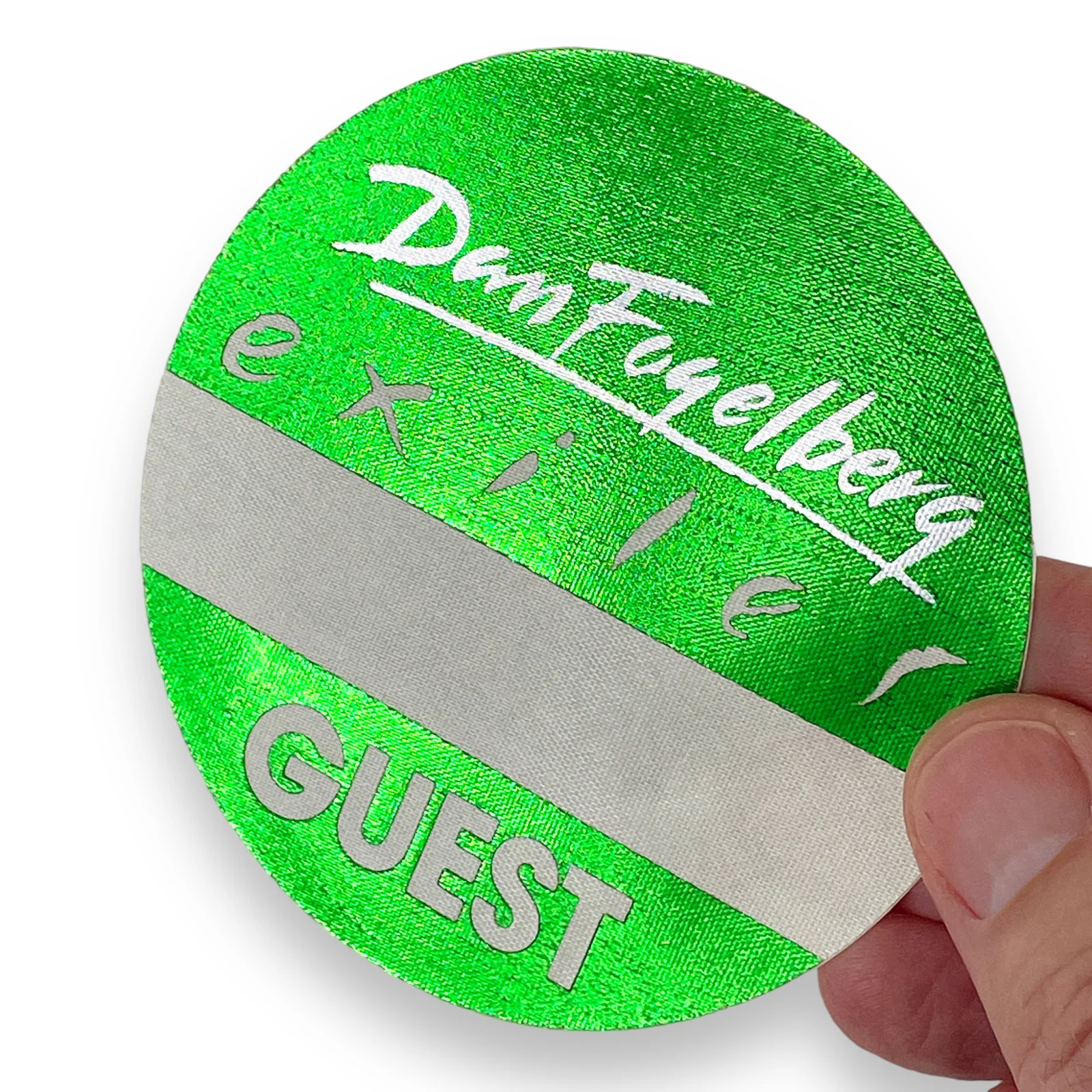 1987 Dan Fogelberg Exiles Tour Guest Unused Satin Foil Backstage Access Pass