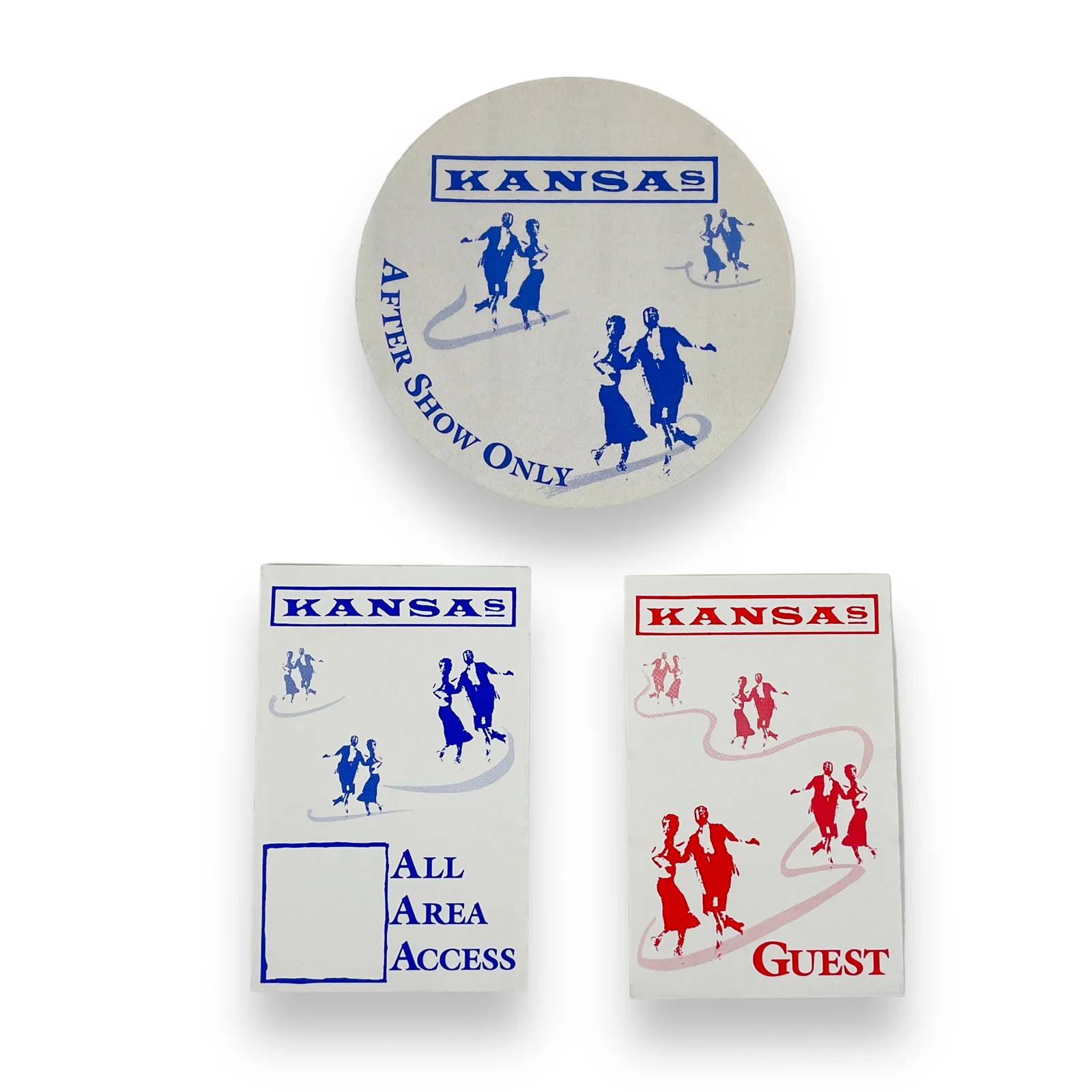 1989 Kansas Spirit Tour Guest After Show All Area Access Concert Passes Lot of 3