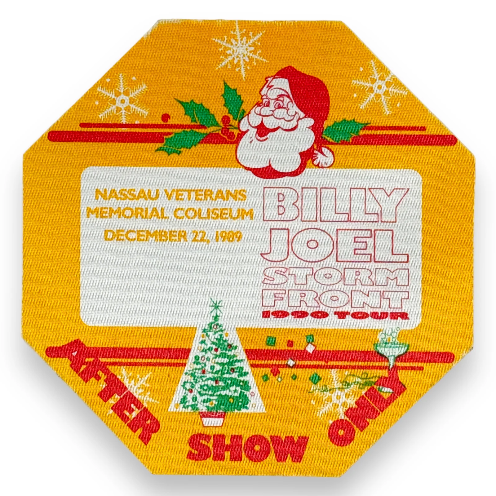 1989 Billy Joel Storm Front Tour After Show Only Uniondale New York Access Pass