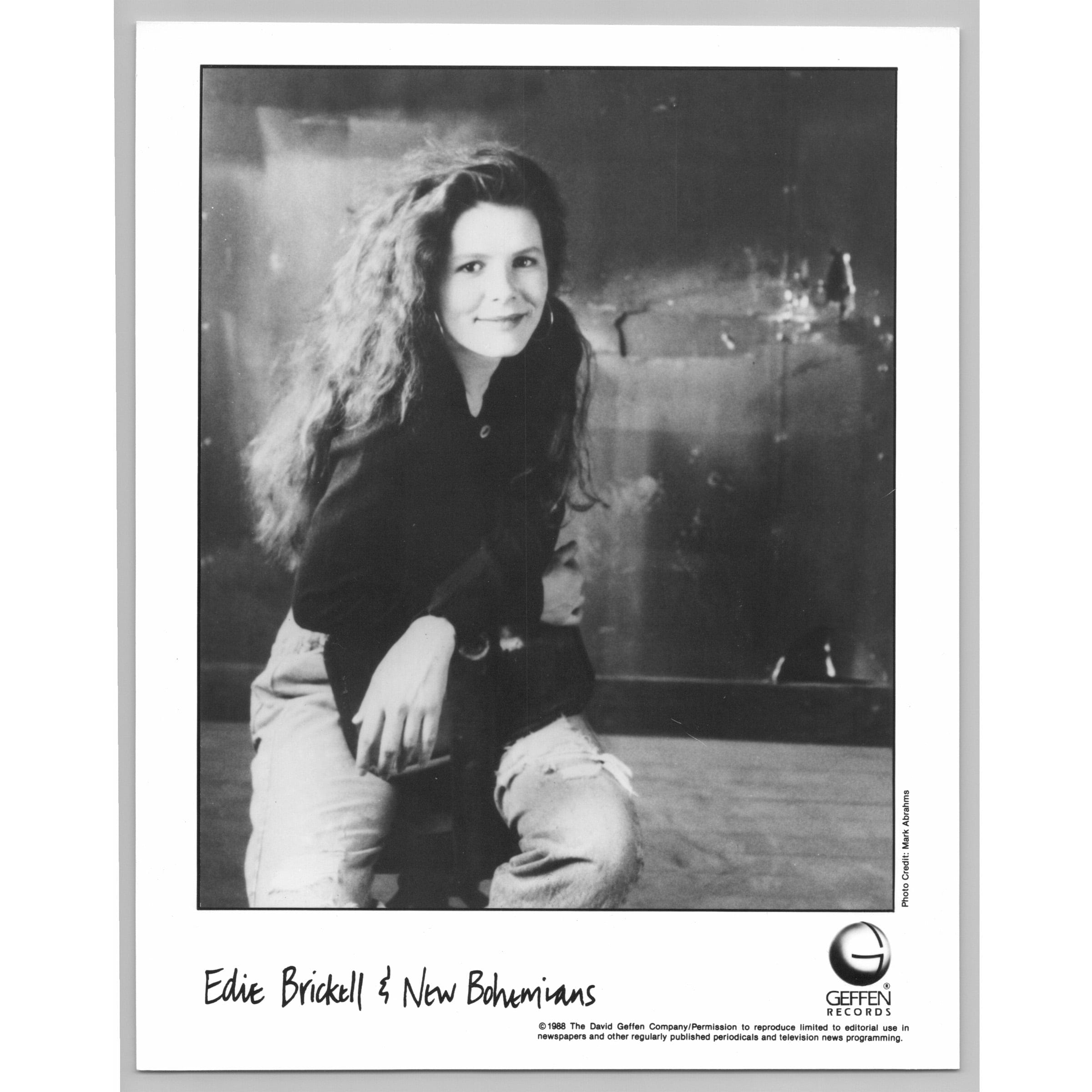 Edie Brickell and the New Bohemians Jam Band 80s-90s Glossy Music Press Photo