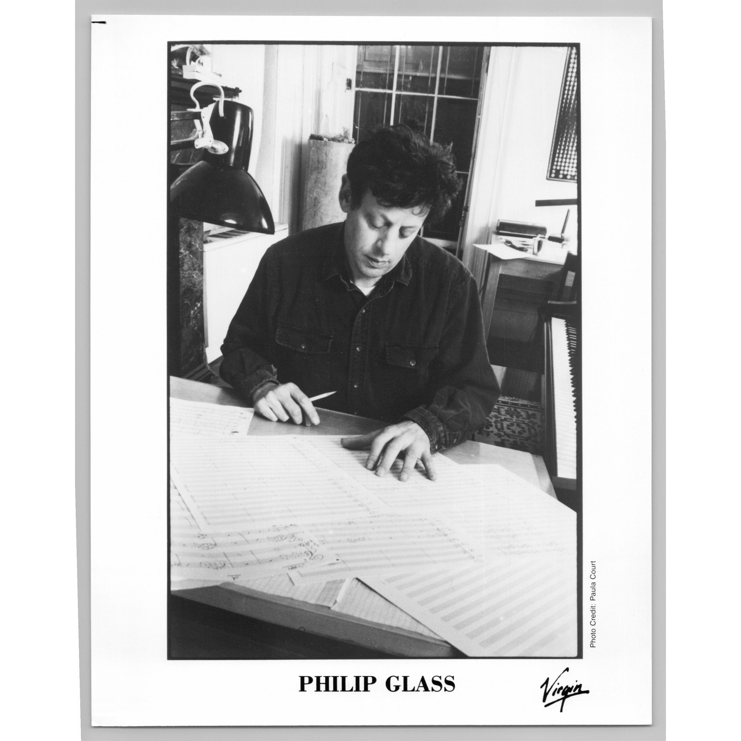 Phillip Glass American Minimalism Composer Pianist 80s-90s Music Press Photo