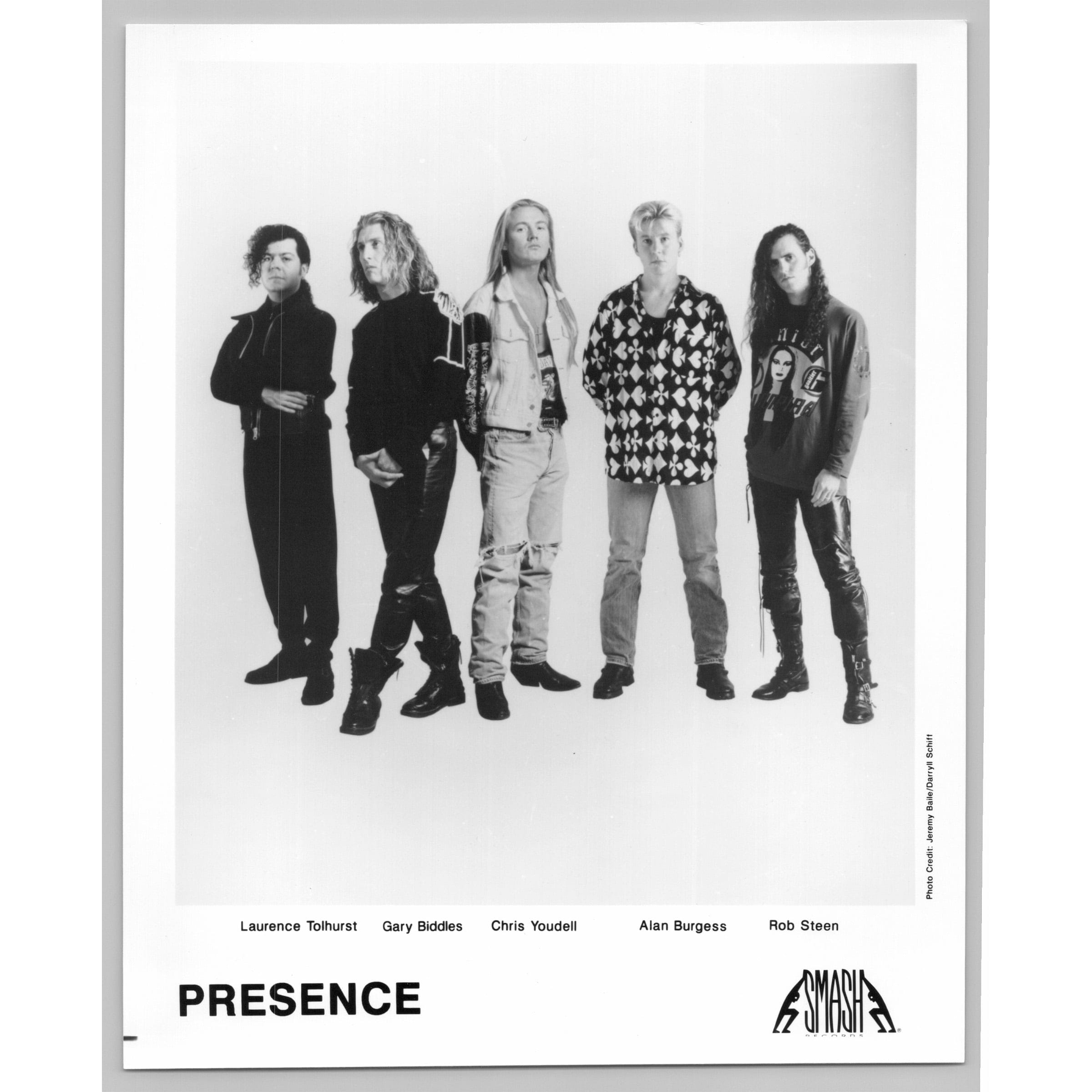 Presence English New Wave Punk Gothic Rock Band 80s-90s Glossy Music Press Photo