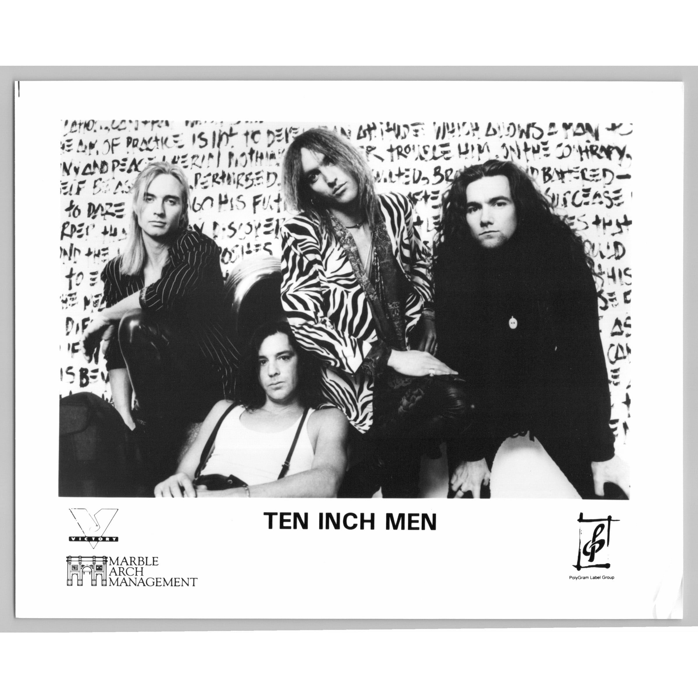 Ten Inch Men Long Beach California Rock Band 80s-90s Glossy Music Press Photo