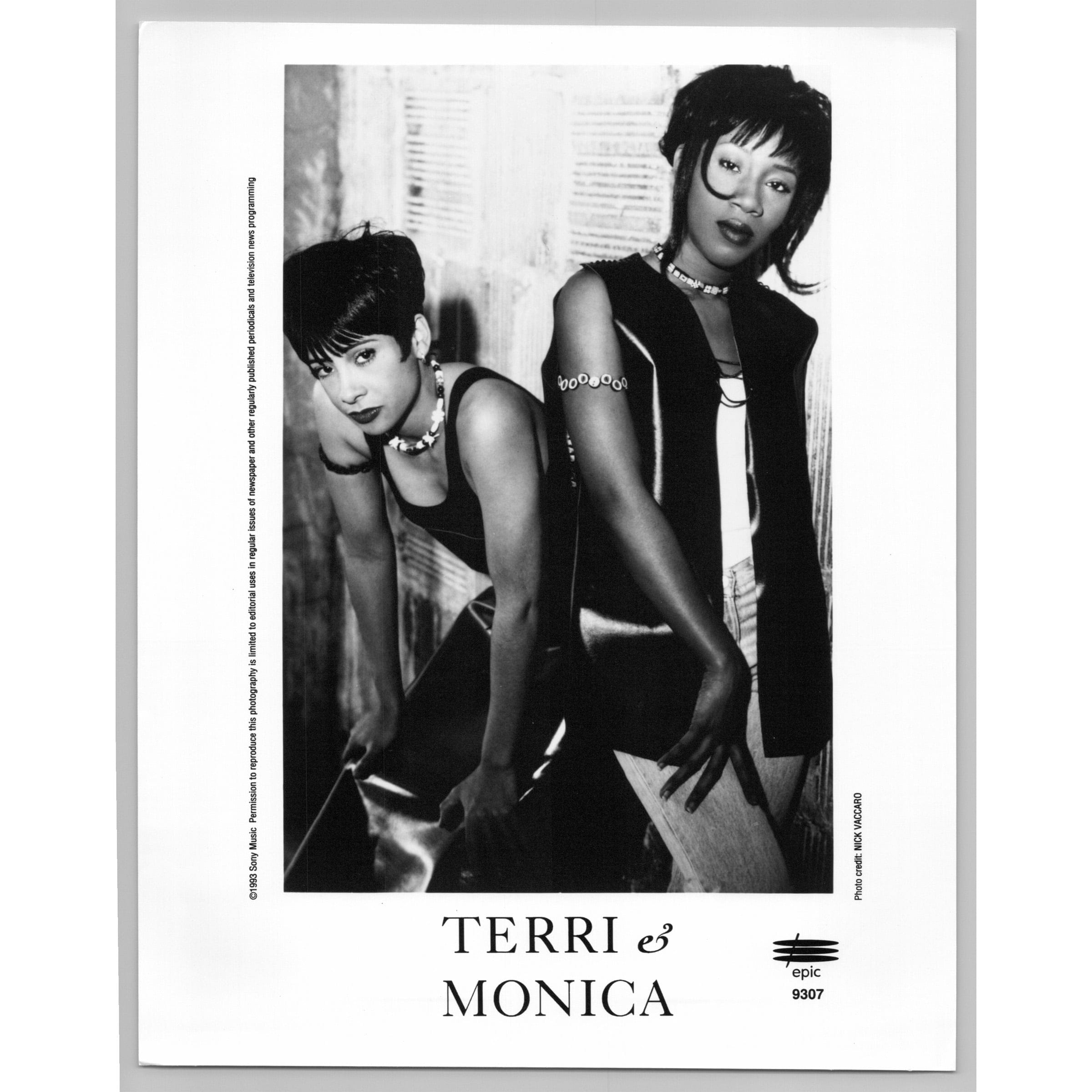 Terri & Monica R&B Duo Formerly With The Gyrlz 80s-90s Glossy Music Press Photo