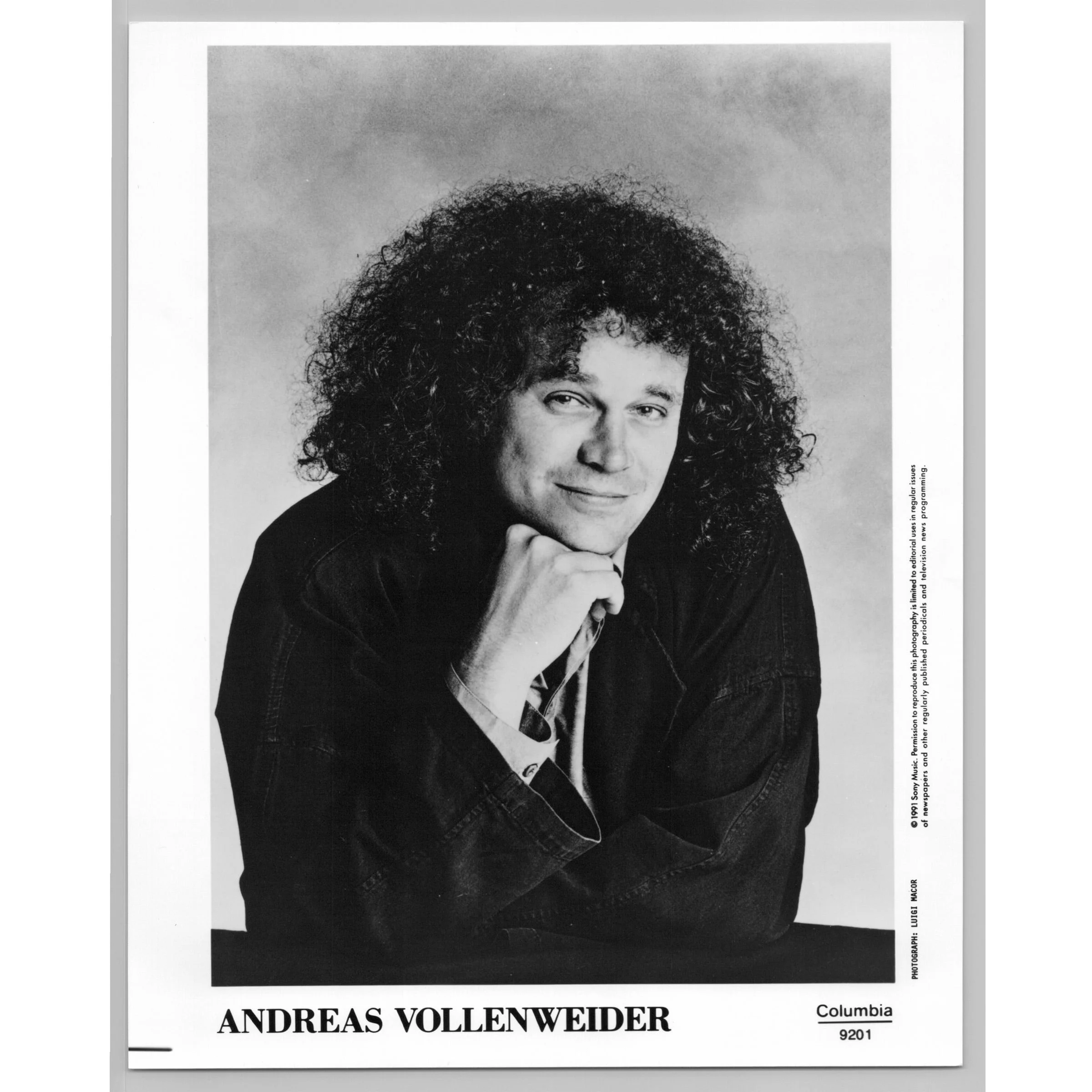 Andreas Vollenweider World New Age Classical Harpist 80s-90s Music Press Photo