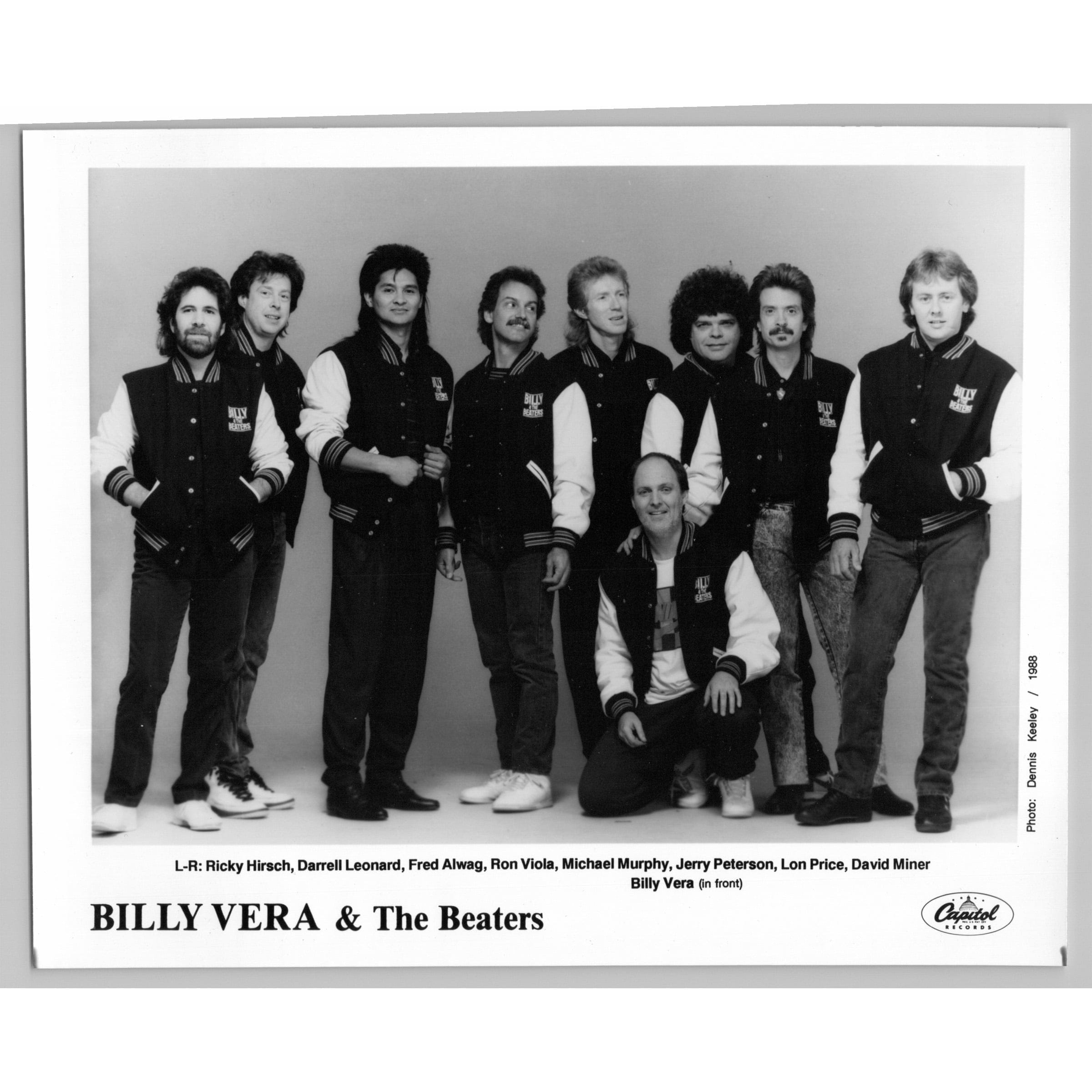 Billy Vera & the Beaters American R&B Pop Rock Band 80s-90s Music Press Photo