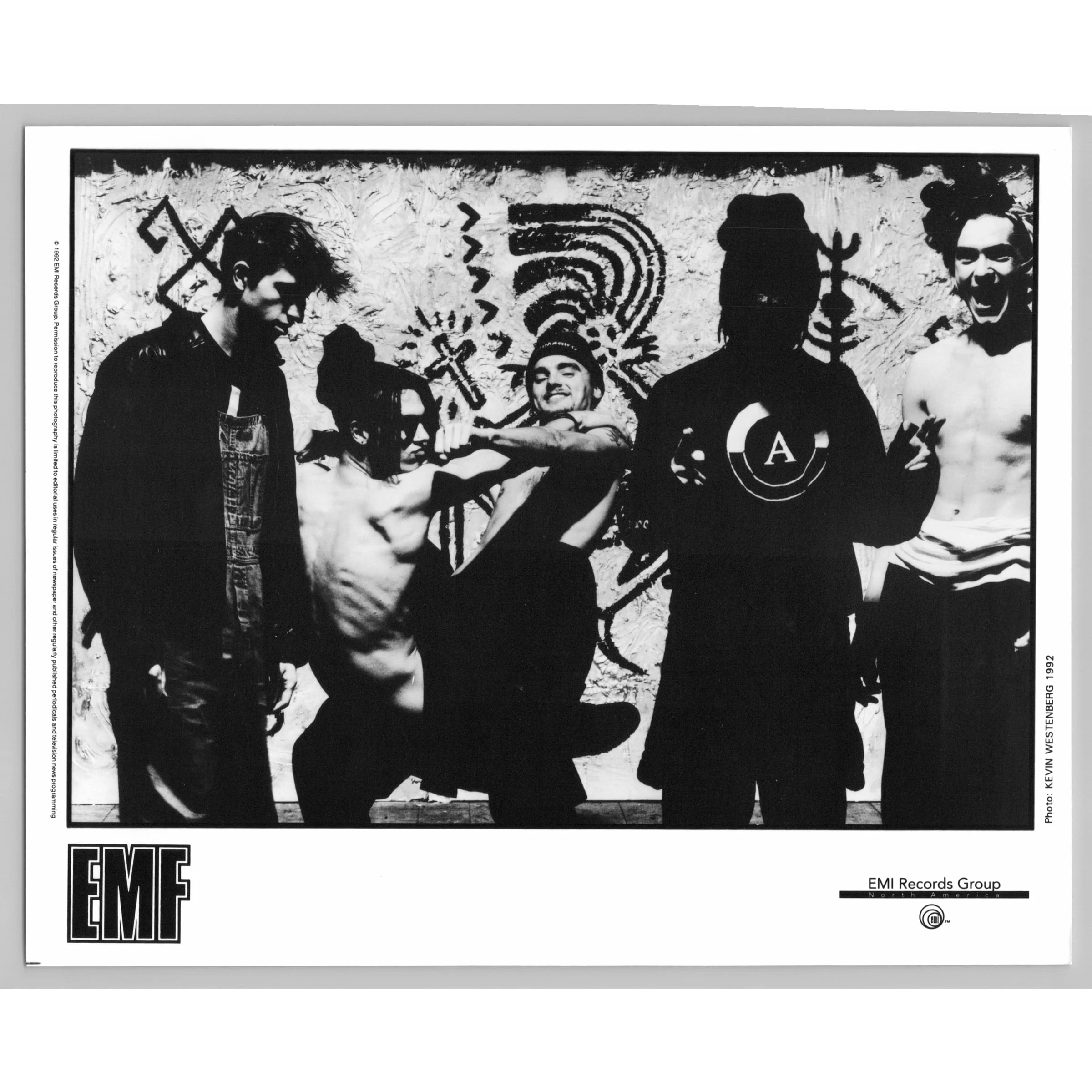 EMF British Alternative Dance Electronic Rock Band 1980s-90s Music Press Photo