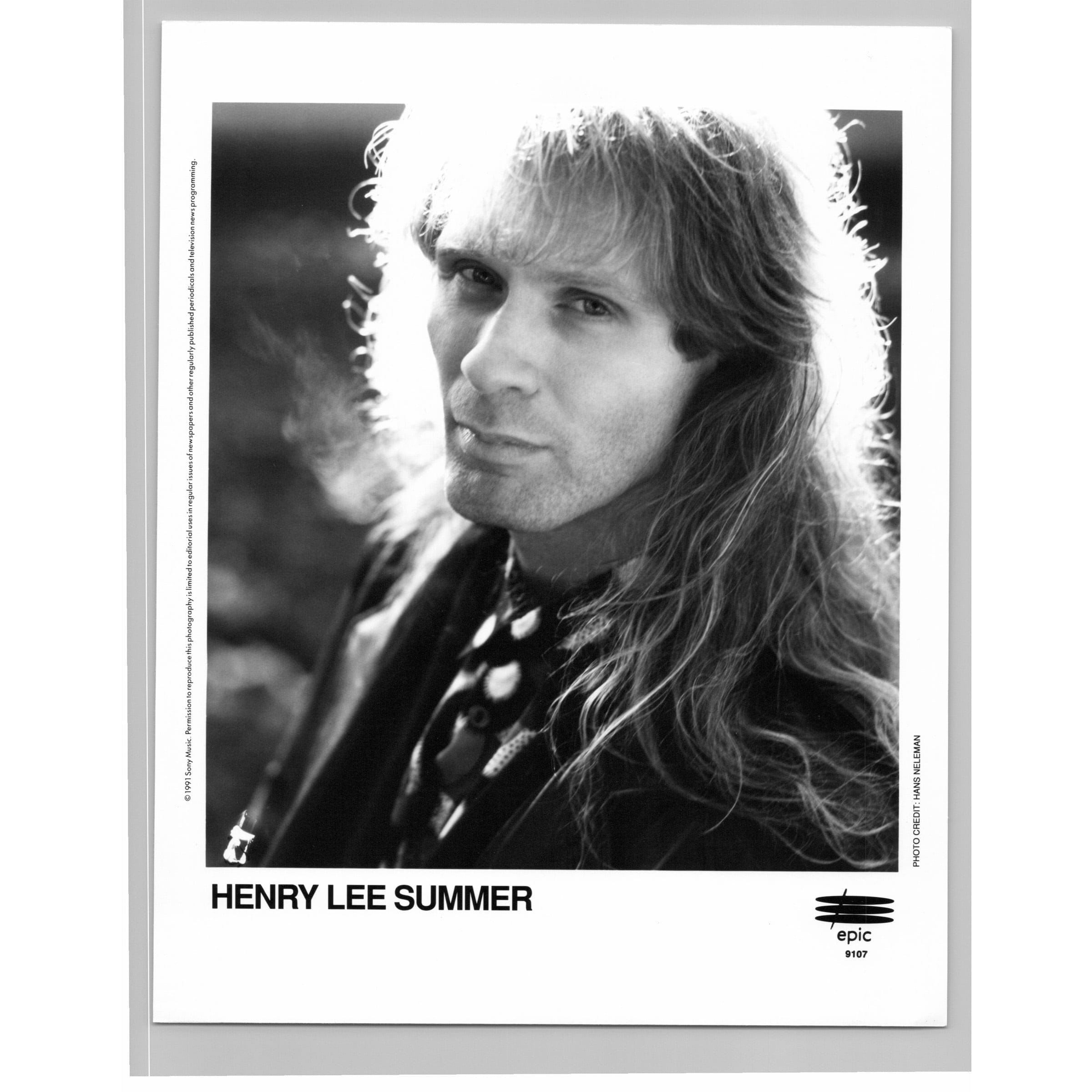 Henry Lee Summer American Pop Rock Singer Musician 80s-90s Music Press Photo