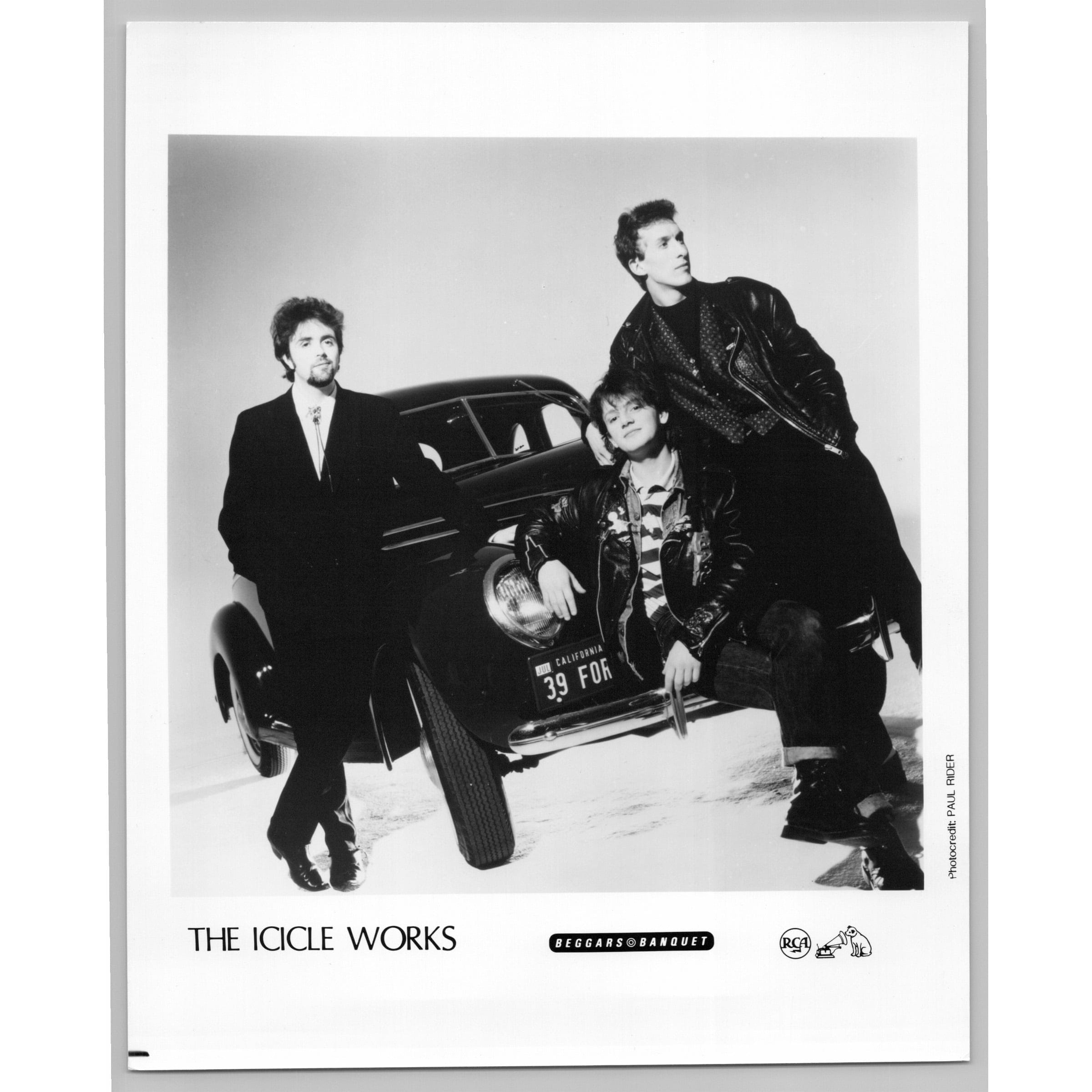 The Icicle Works British New Wave Post-Punk Rock Band 80s-90s Music Press Photo