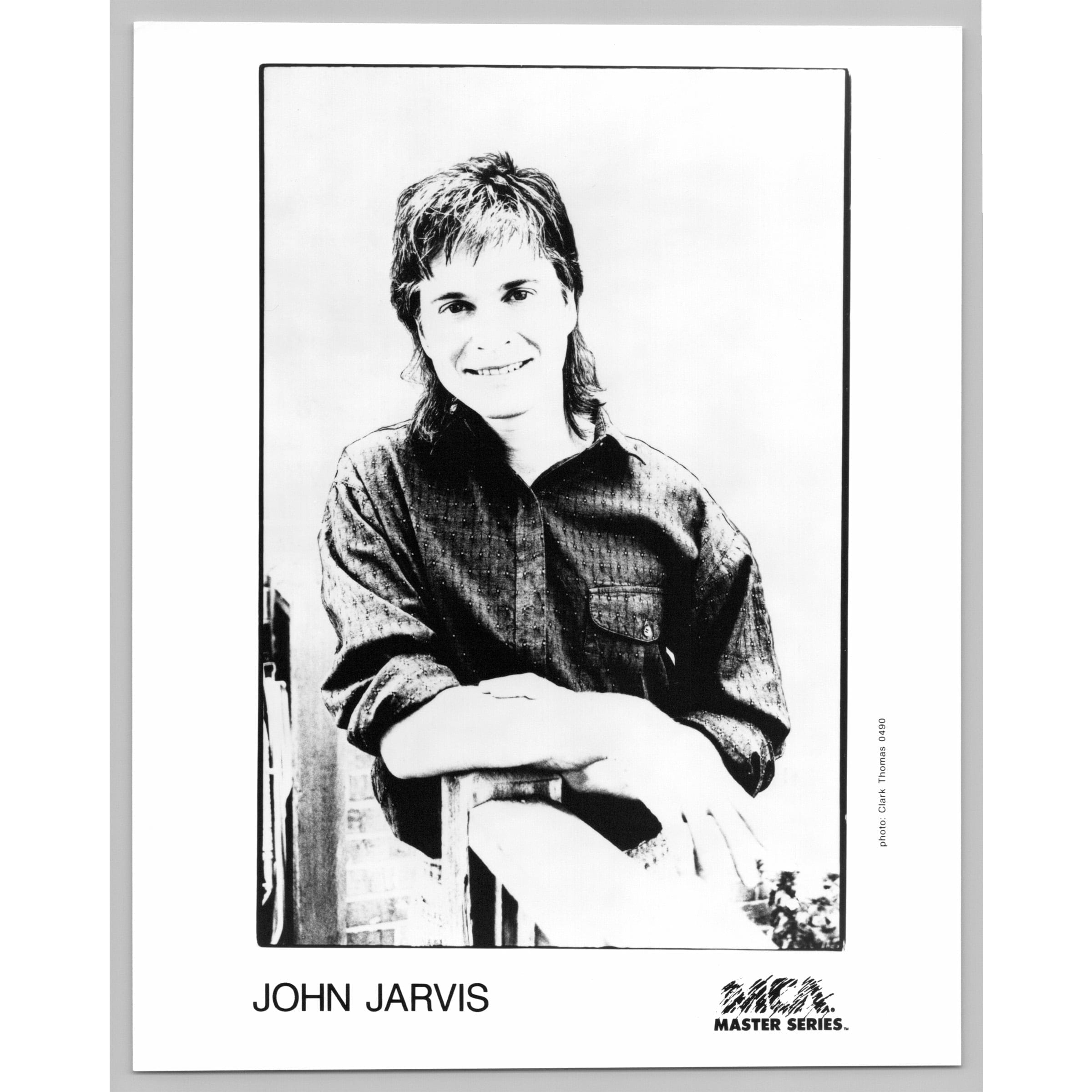 John Jarvis Songwriter Pianist Recording Artist 80s-90s Glossy Music Press Photo