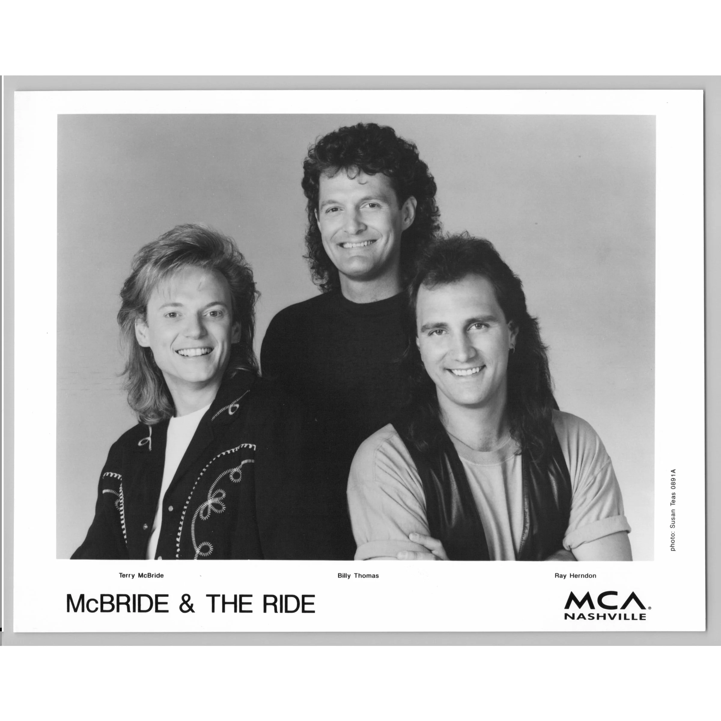McBride and the Ride American Country Band 80s-90s Glossy Music Press Photo