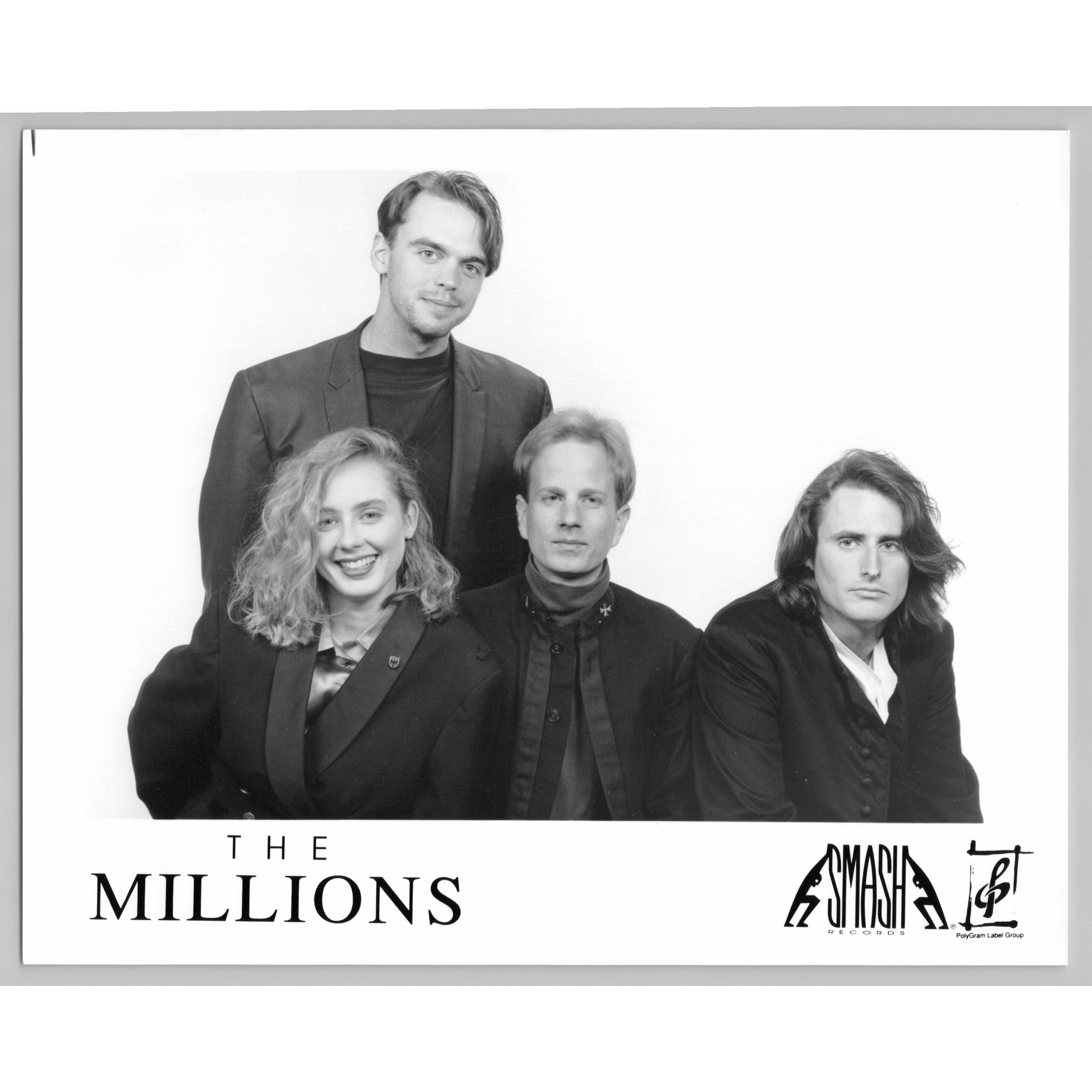 The Millions Indie Alternative Rock Quartet Band 1991 Glossy Music Press Photo
