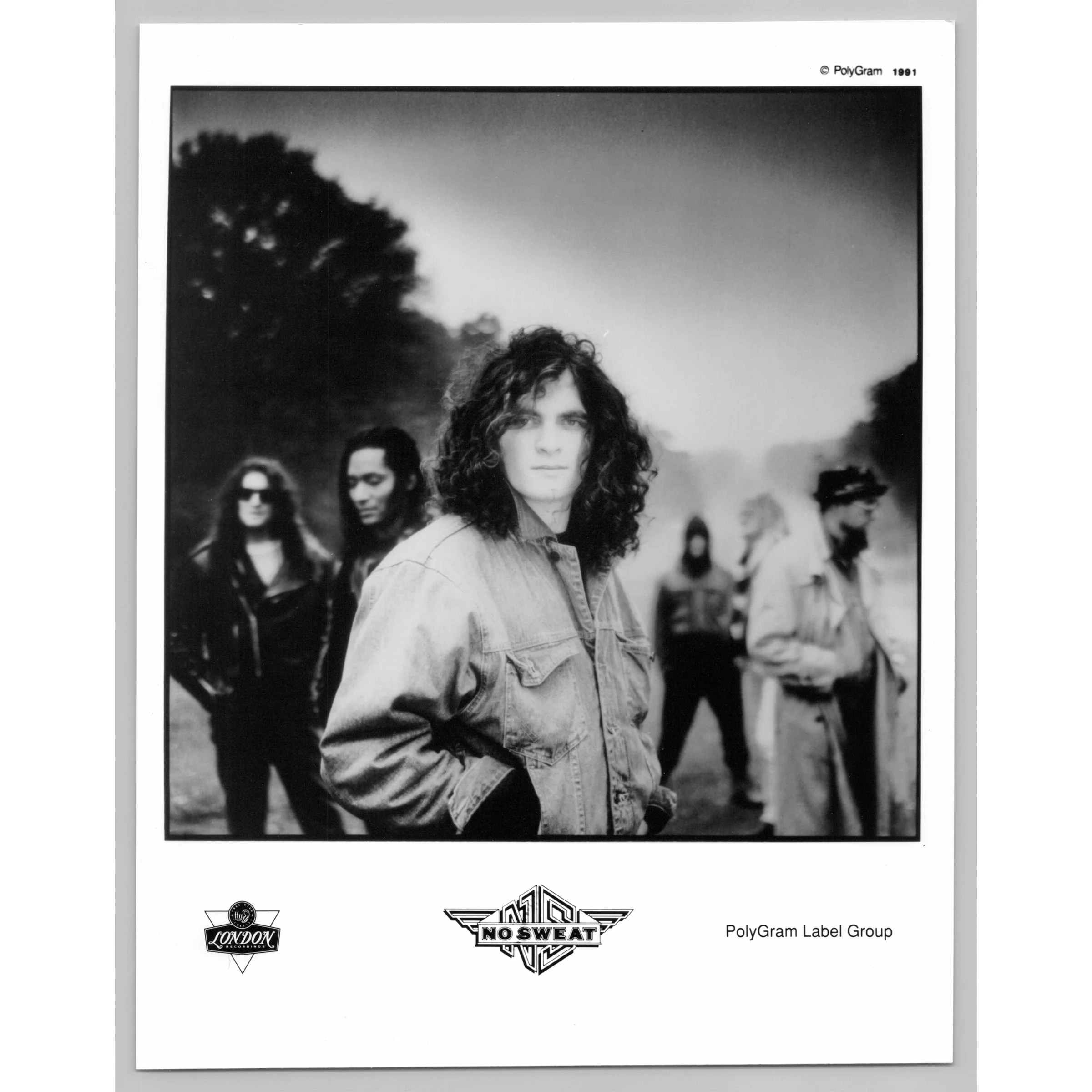 No Sweat Dublin Irish Rock Band Heart and Soul 80s-90s Glossy Music Press Photo