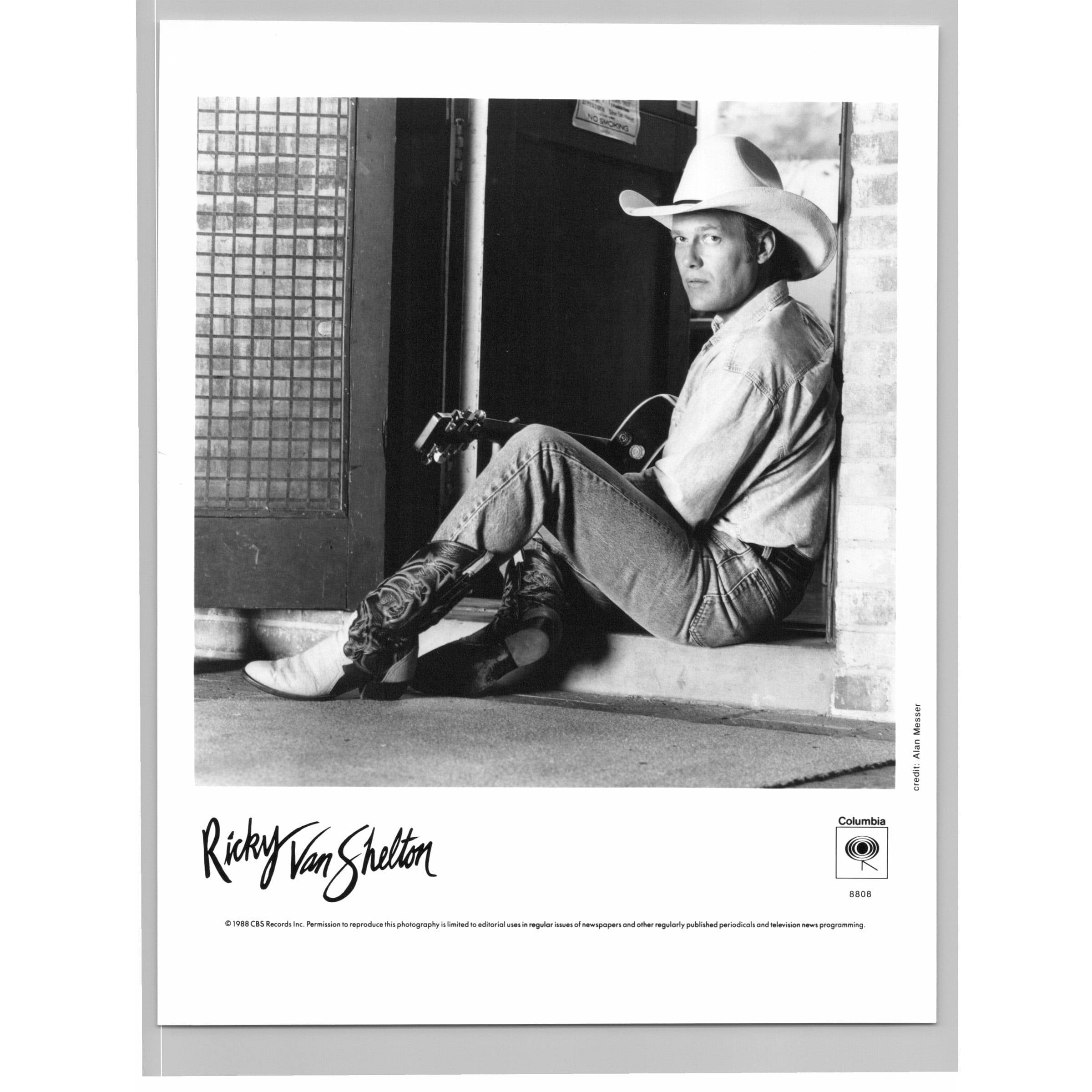 Ricky Van Shelton American Country Singer Songwriter 80s-90s Music Press Photo