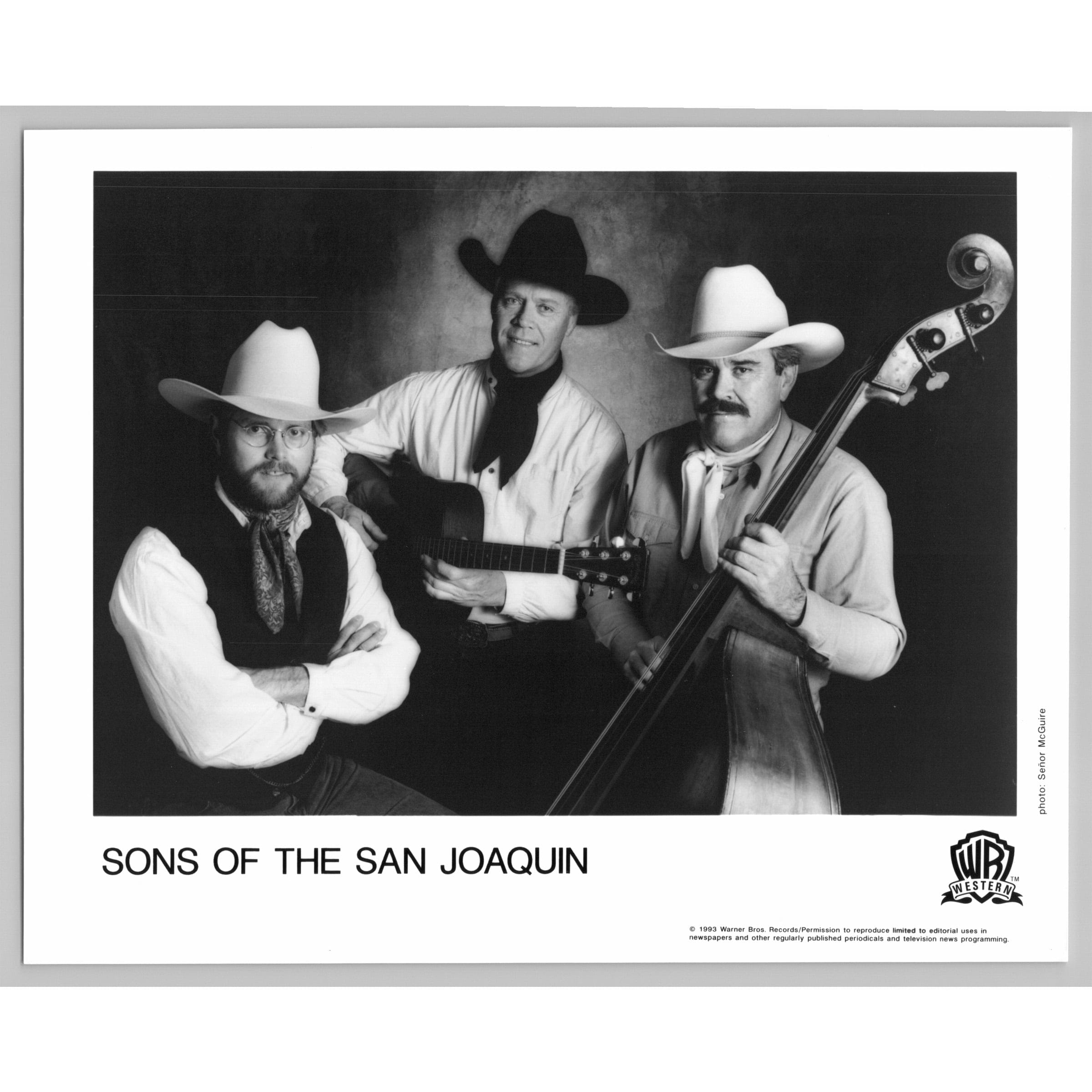 Sons of the San Joaquin American Western Family Band 80s-90s Music Press Photo