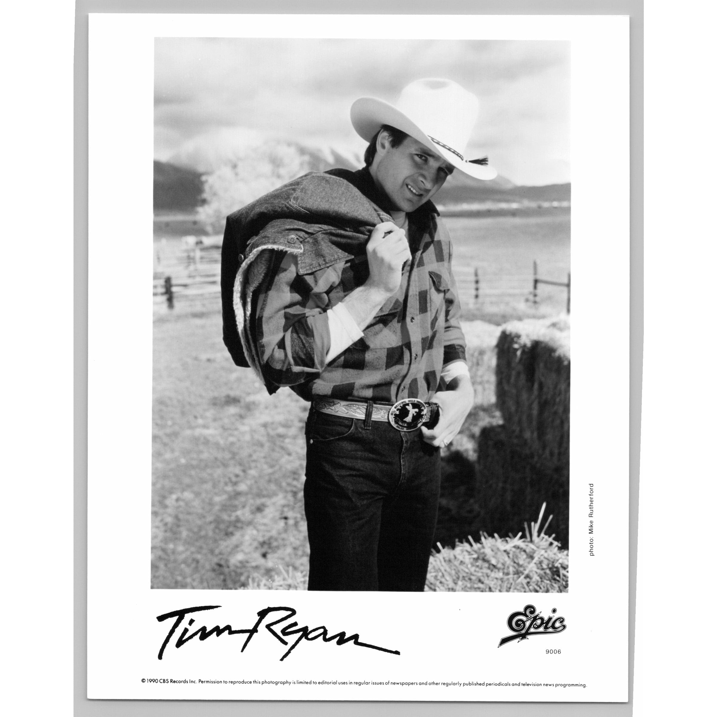 Tim Ryan American Country Singer Songwriter 80s-90s Glossy Music Press Photo