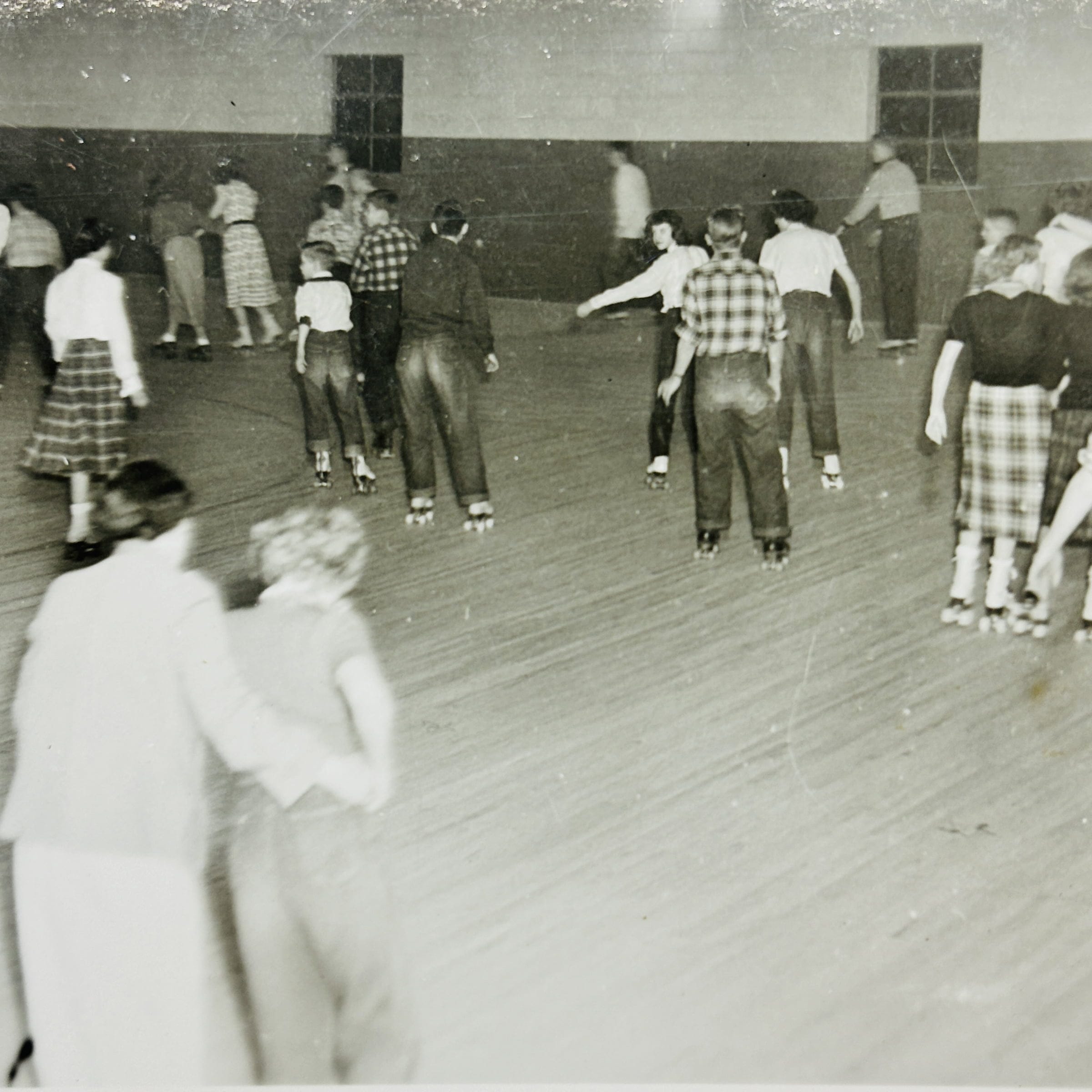 Rainbow Gardens Roller Rink Crystal Michigan c.1948 Real Photo RPPC Postcard