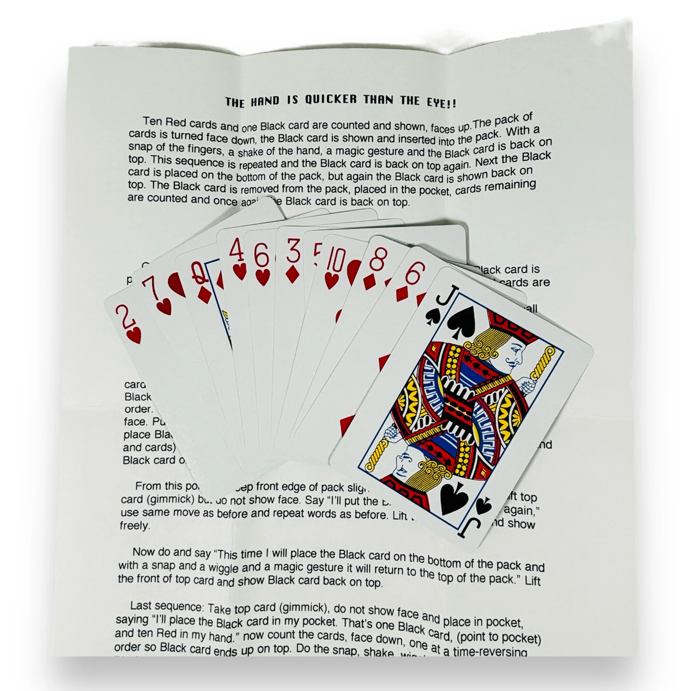 1996 Hand is Quicker than the Eye by Loren Lind Close-Up Card Effect Illusion