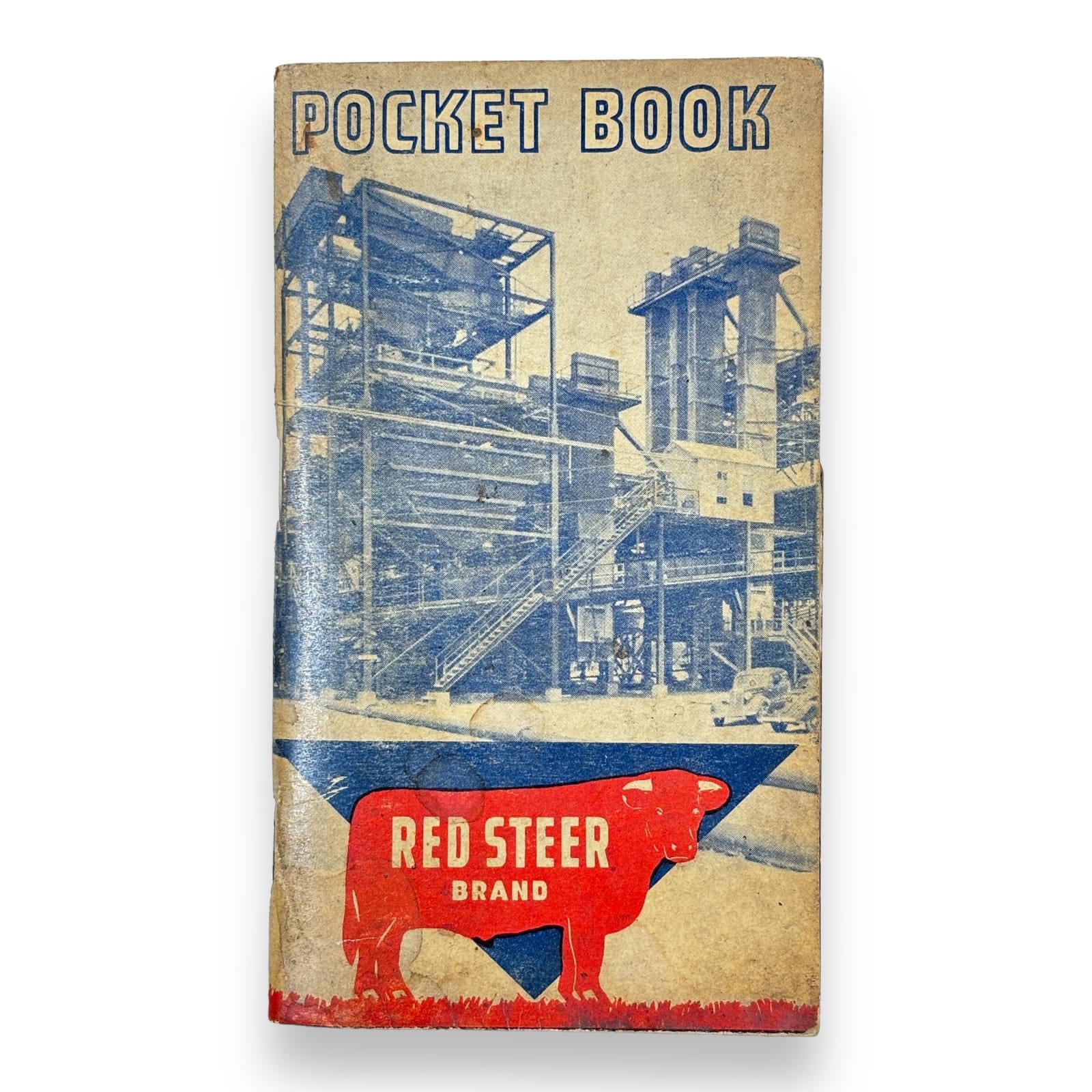 1947 Red Steer Brand Swift Plant Food Pocket Calendar Address Note Memento Book