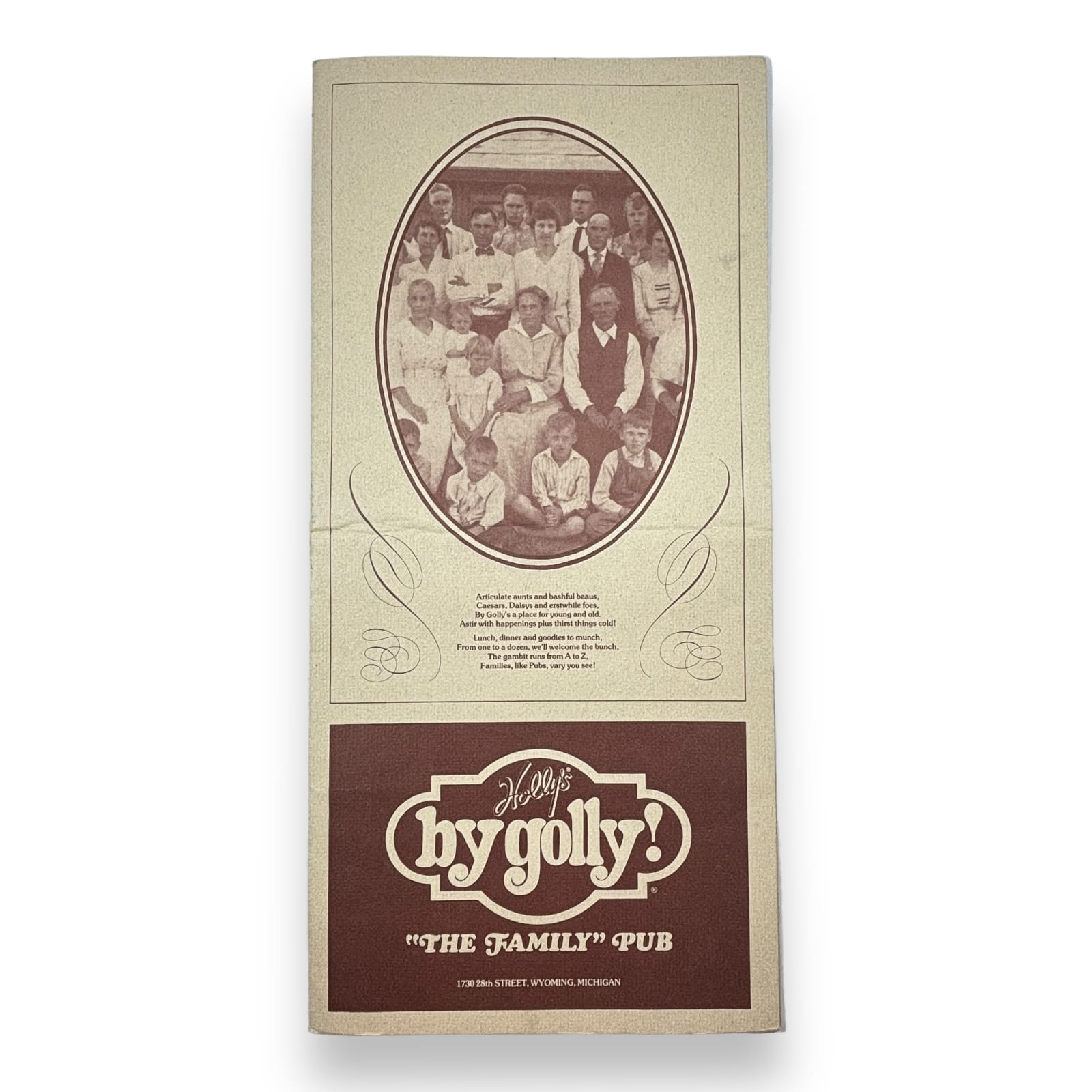 1970s Holly's By Golly Restaurant Menu Family Pub Grand Rapids Wyoming Michigan