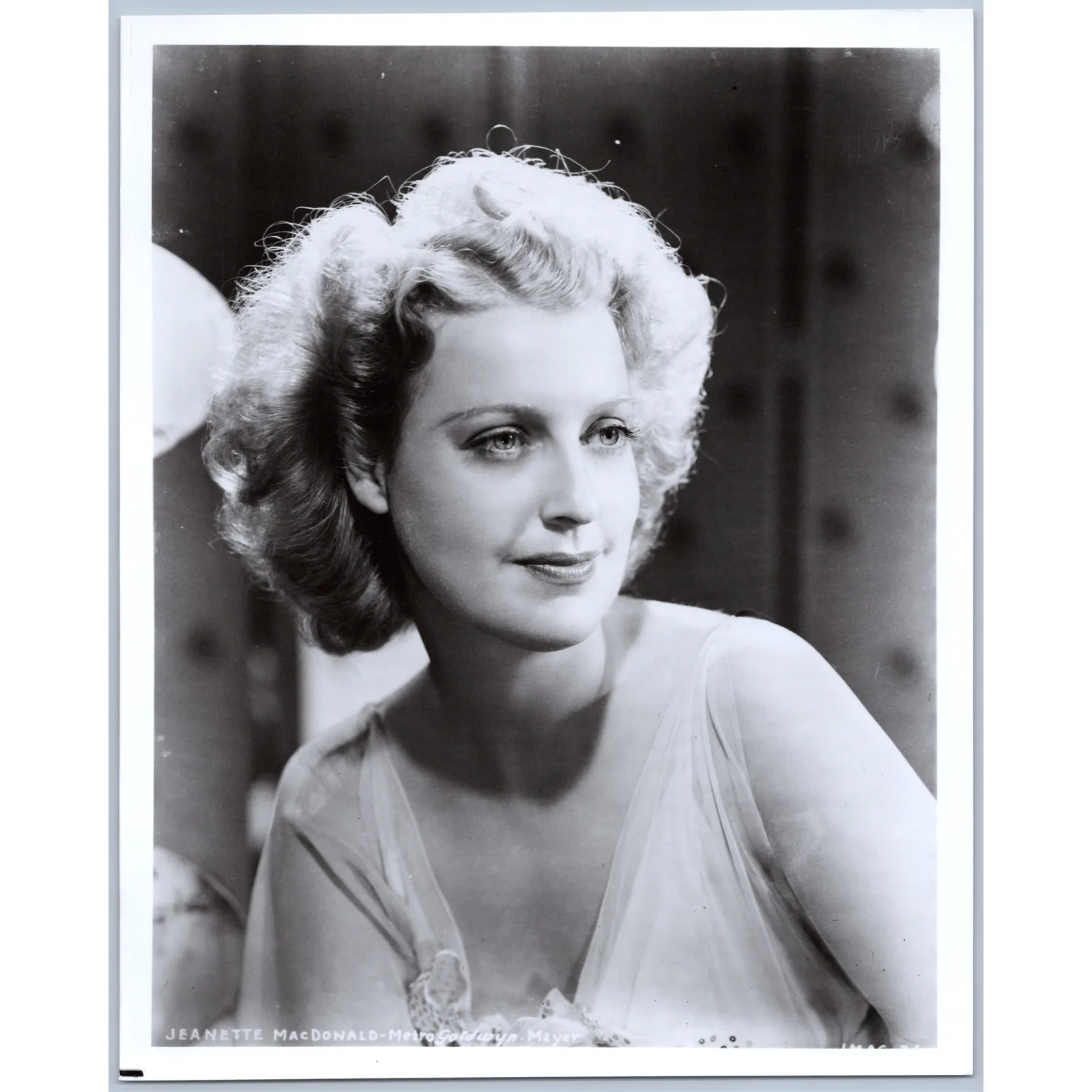 c.1940 Jeanette MacDonald Operatic Musical Film Actress Original Publicity Photo