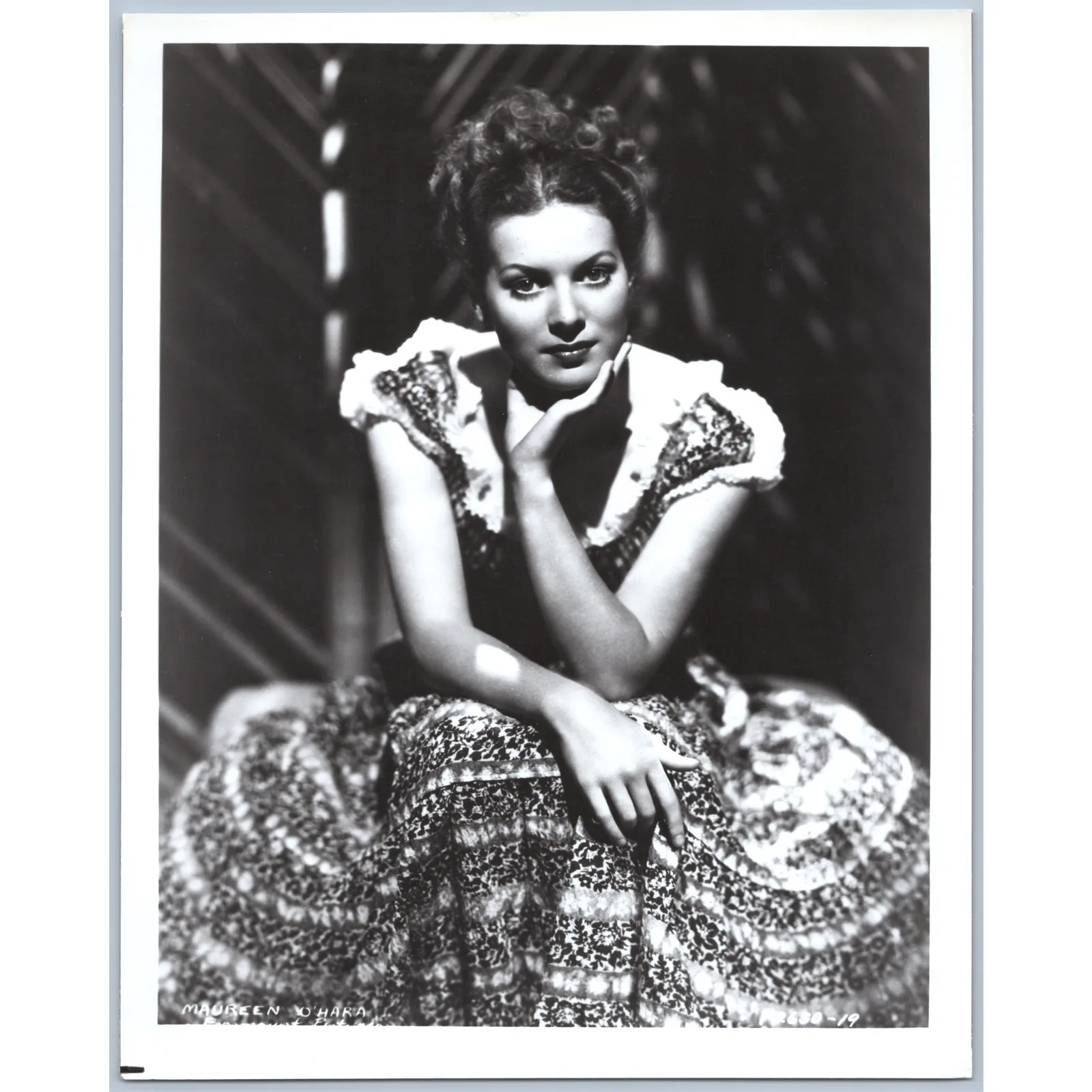 c1950 Maureen O'Hara Red-Haired John Wayne Film Actress Original Publicity Photo