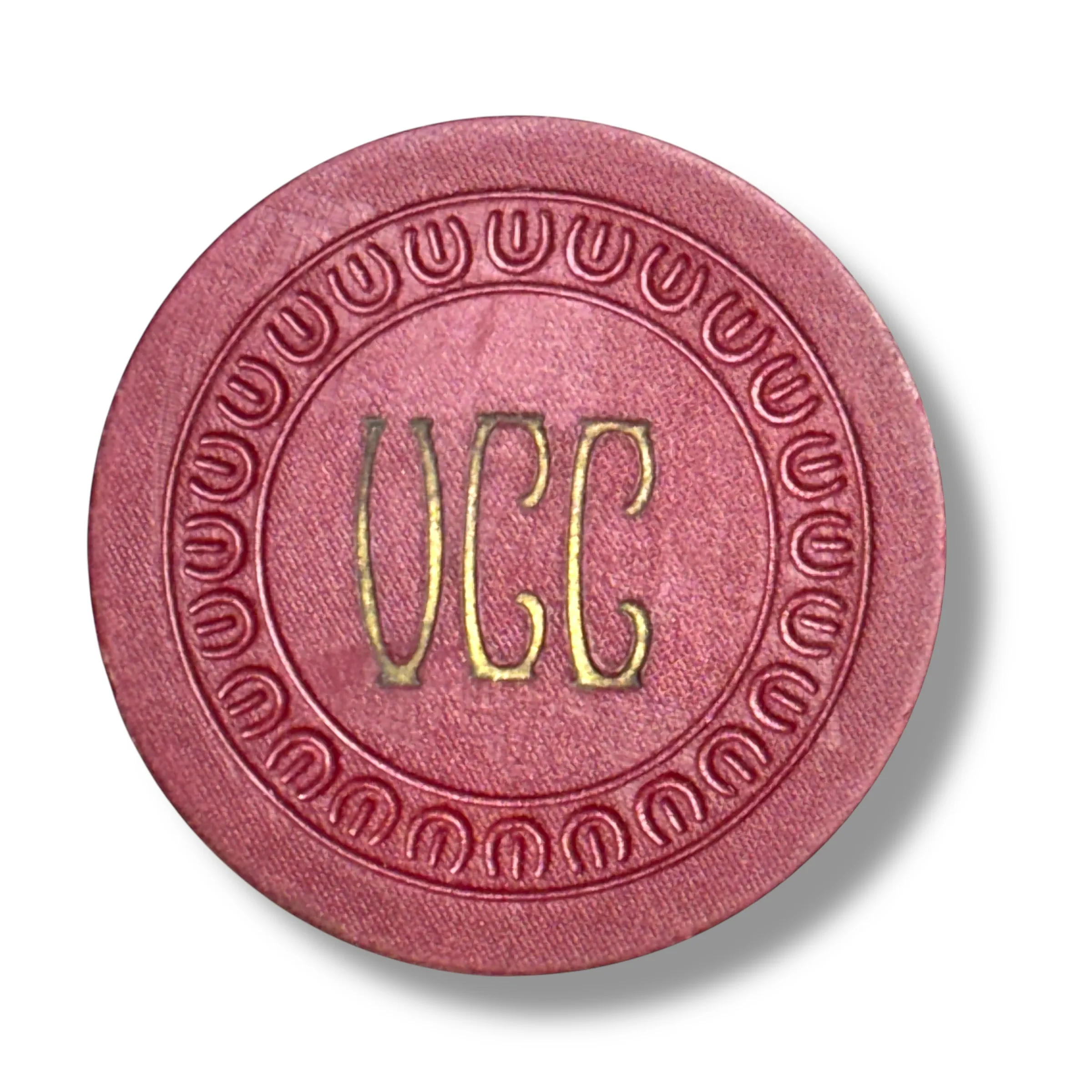 1941 Virginia Country Club Illinois Chicago Area Illegal Gaming $25 Casino Chip