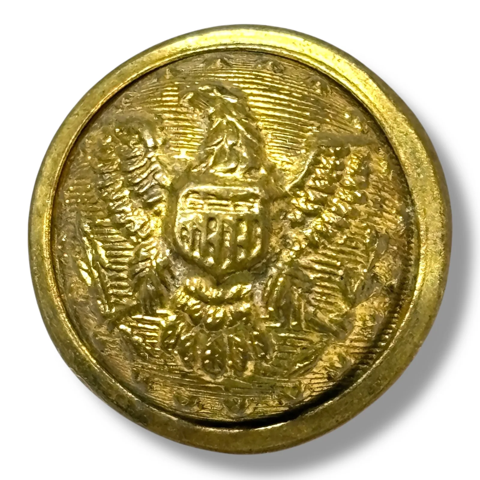 Indian Wars Era US Army Cuff Button 15mm Gilt Brass – Goodwin & Co Pat May 27 75