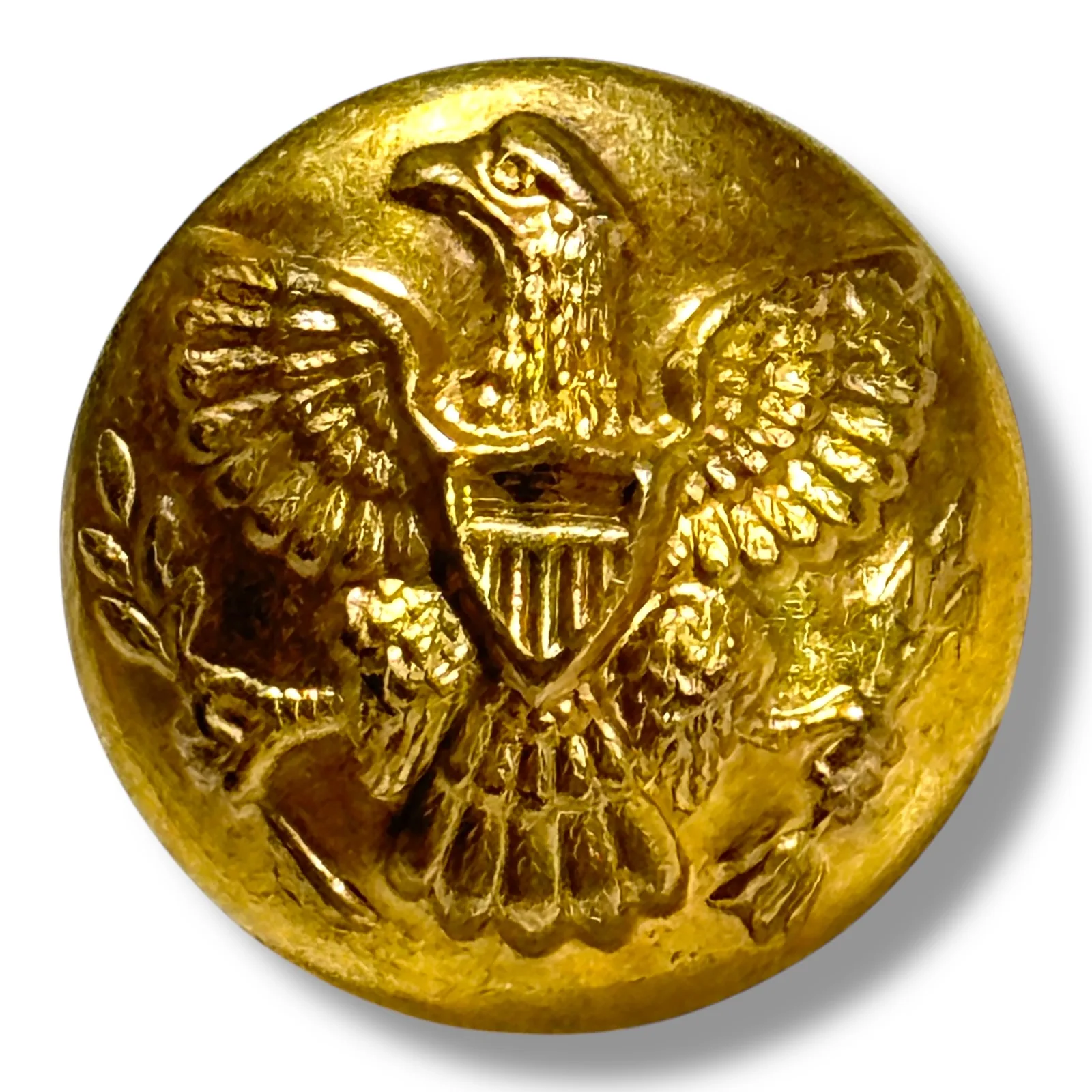 Indian Wars Era U.S. Army General Service Button 23mm Horstmann PHILA Gilt Brass