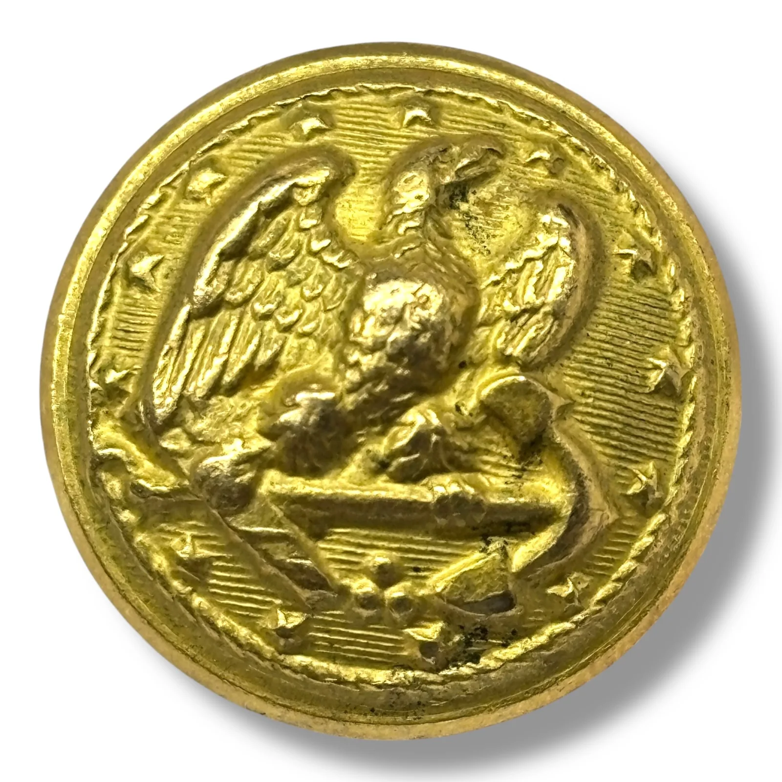 Pre-Civil War US Navy Officer Button Horstmann Philadelphia Eagle Anchor 1840s