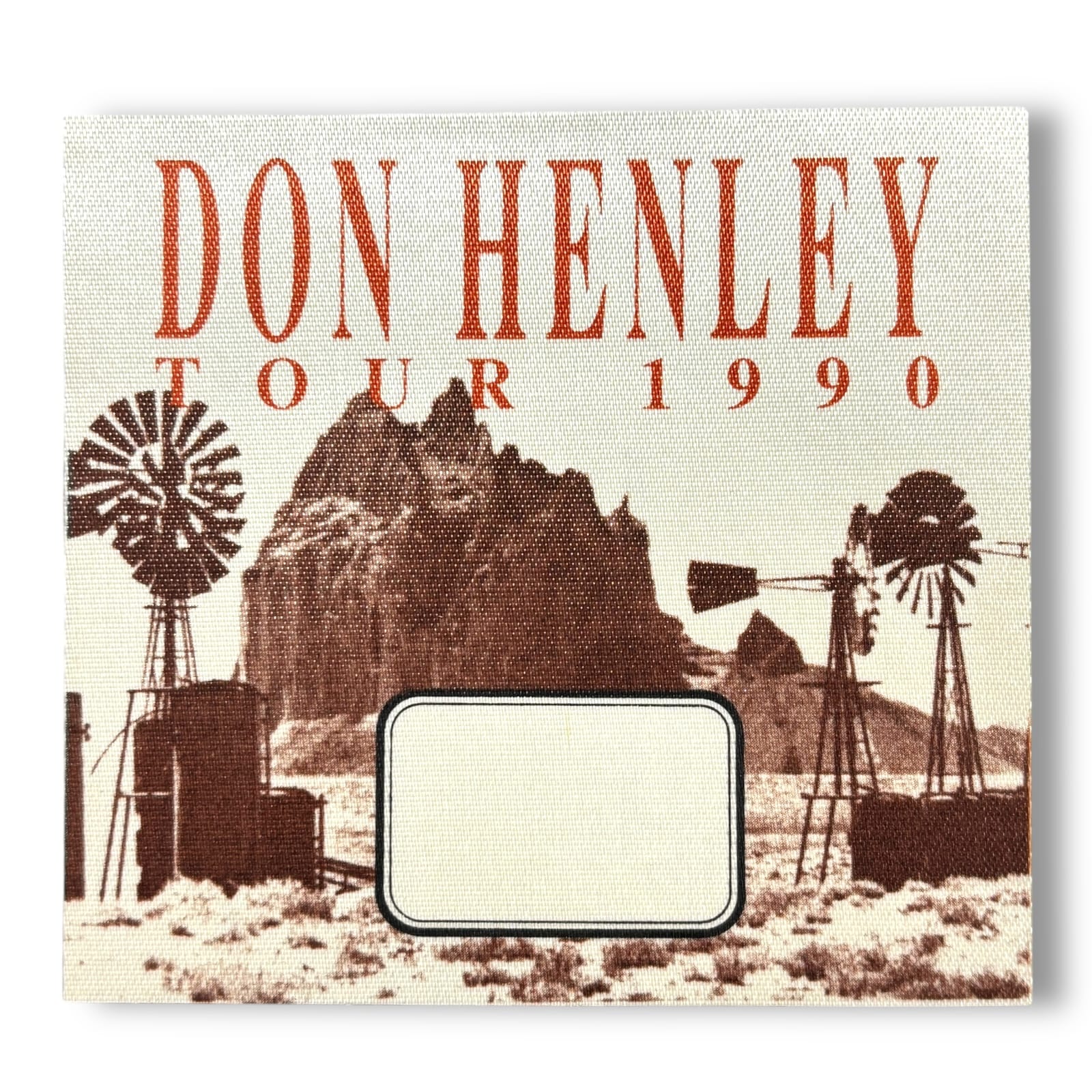 1990 Don Henley End of Innocence Tour Backstage Unused Satin Access Concert Pass