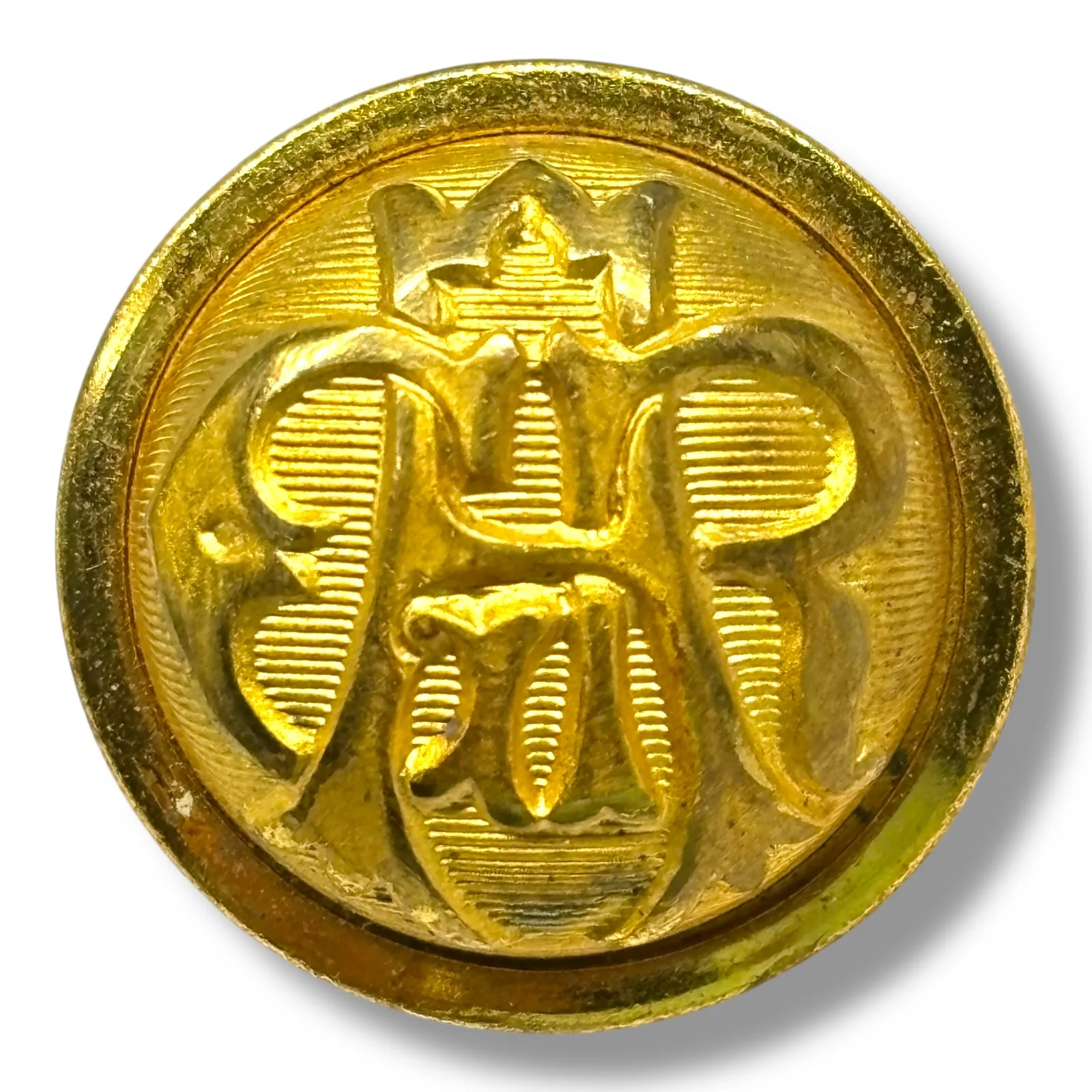 c.1880s Grand Army of the Republic GAR Button Gilt Brass 23mm Civil War Veterans