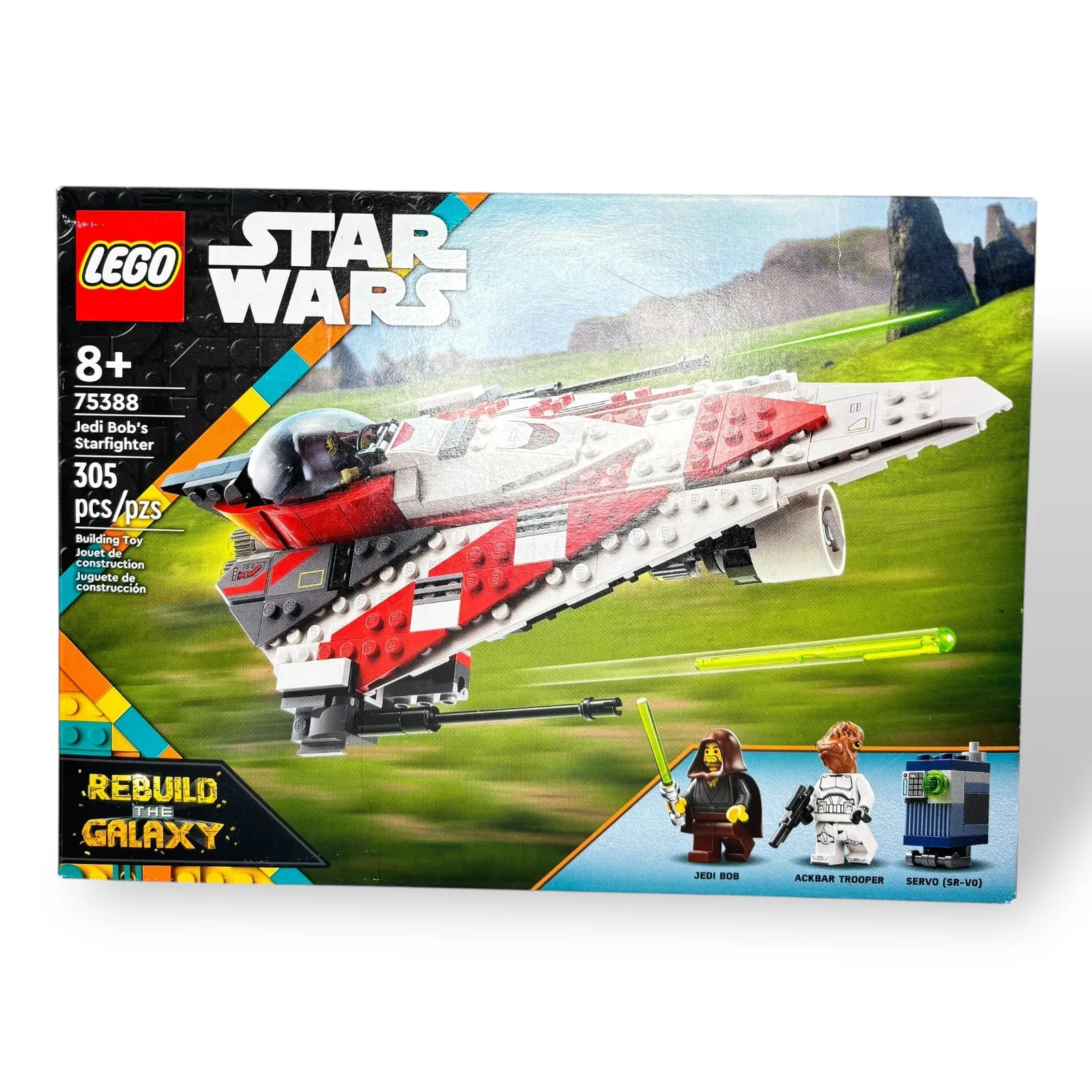 2024 LEGO Star Wars 75388 Jedi Bob’s Starfighter 305pcs New Sealed Set Disney