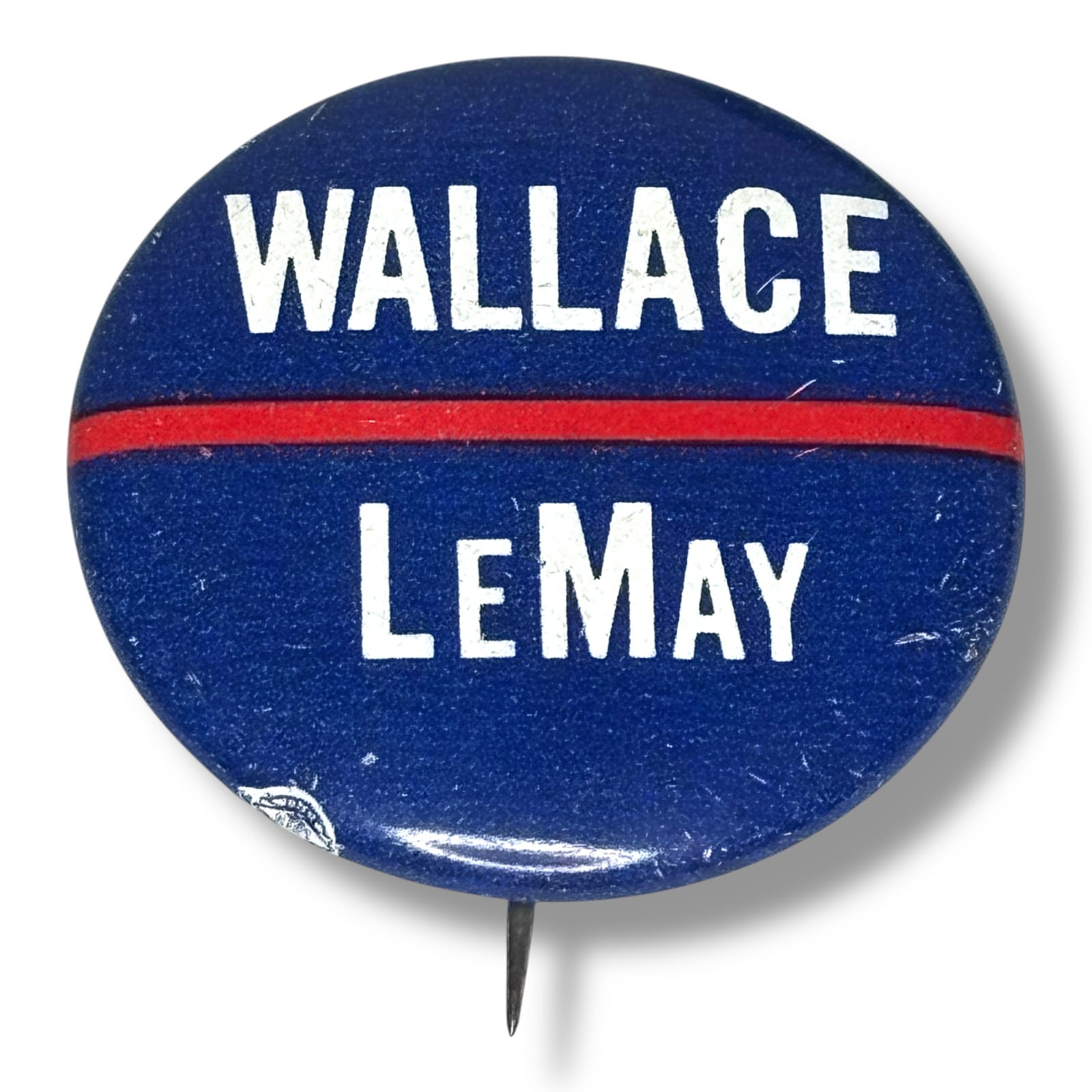 1968 Wallace LeMay Presidential Campaign Pinback Button 1.75" American Party