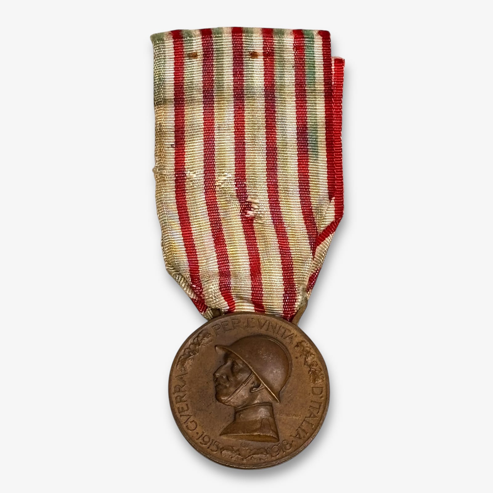Italy WWI 1915-1918 Medaglia Guerra Per L Unita D Italia Bronze Campaign Medal