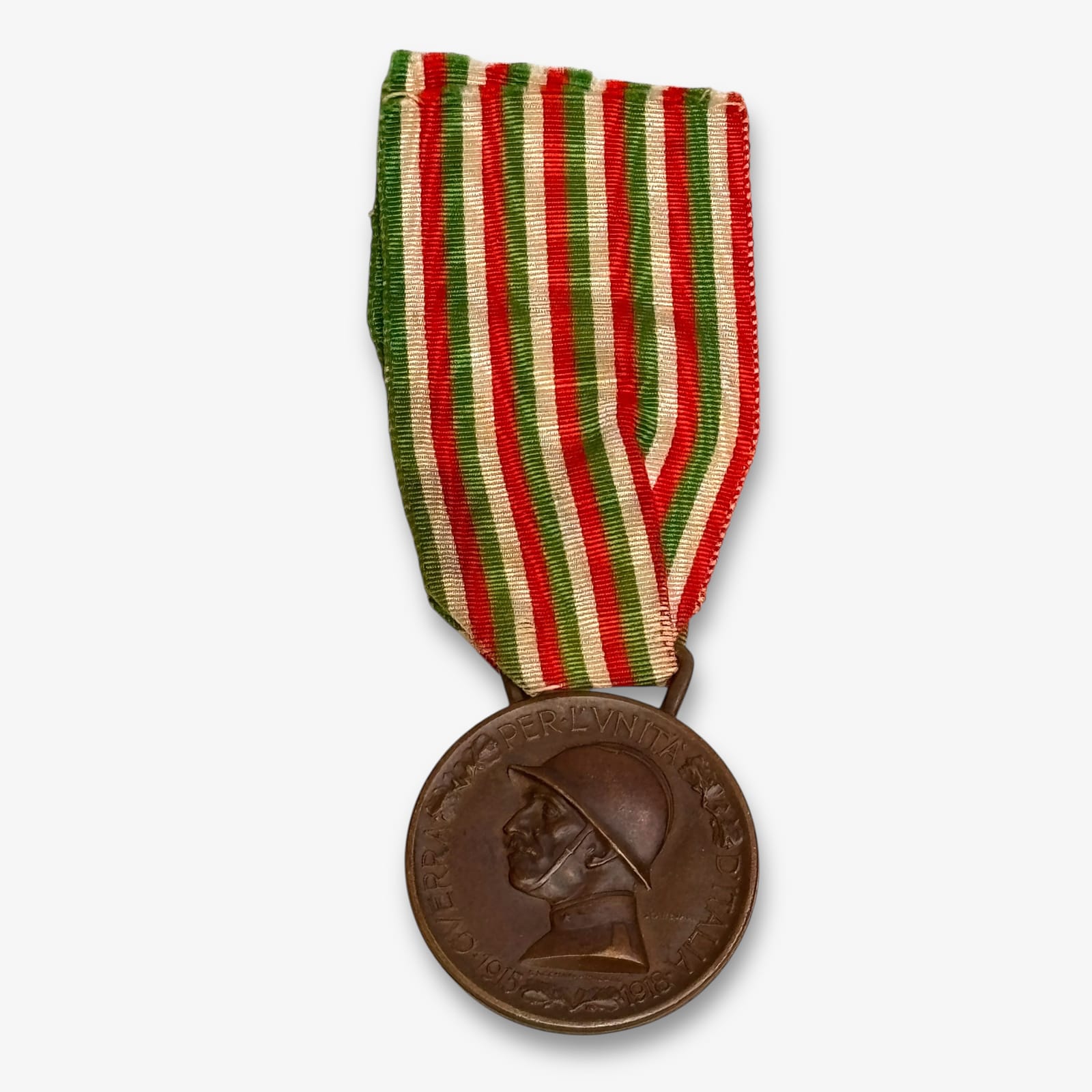 Italy WWI 1915-1918 Medaglia Guerra Per L Unita D Italia Bronze Campaign Medal
