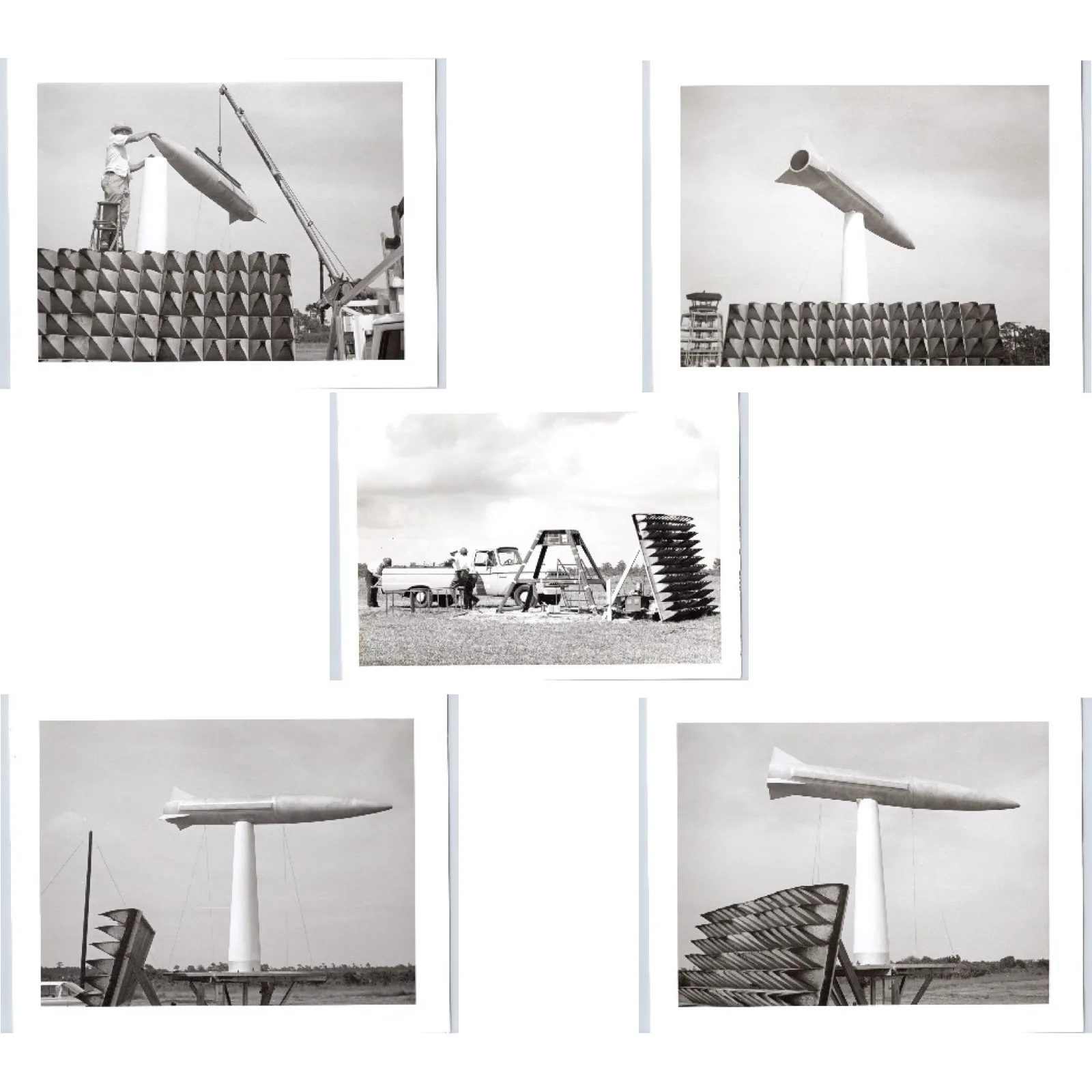 1960s Cold War Missile Radar Cross Section Test Photos Martin Marietta 5 Prints