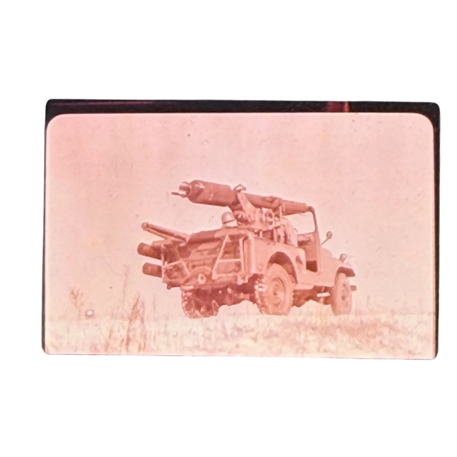 1950s US Army Davy Crockett Nuclear Recoilless Rifle Launcher Jeep Glass Slide