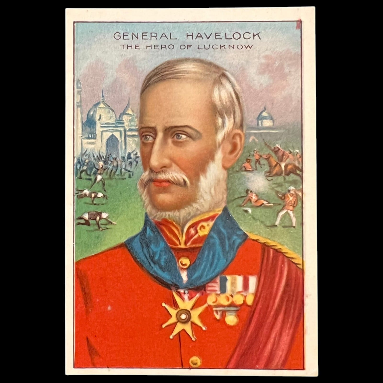 1911 Pan Handle Scrap Sir Henry Havelock Men of History 2nd Series Tobacco Card