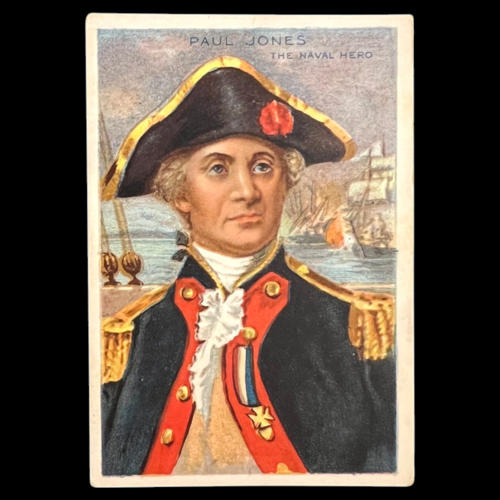 1911 Pan Handle Scrap John Paul Jones Heroes of History Series Tobacco Card