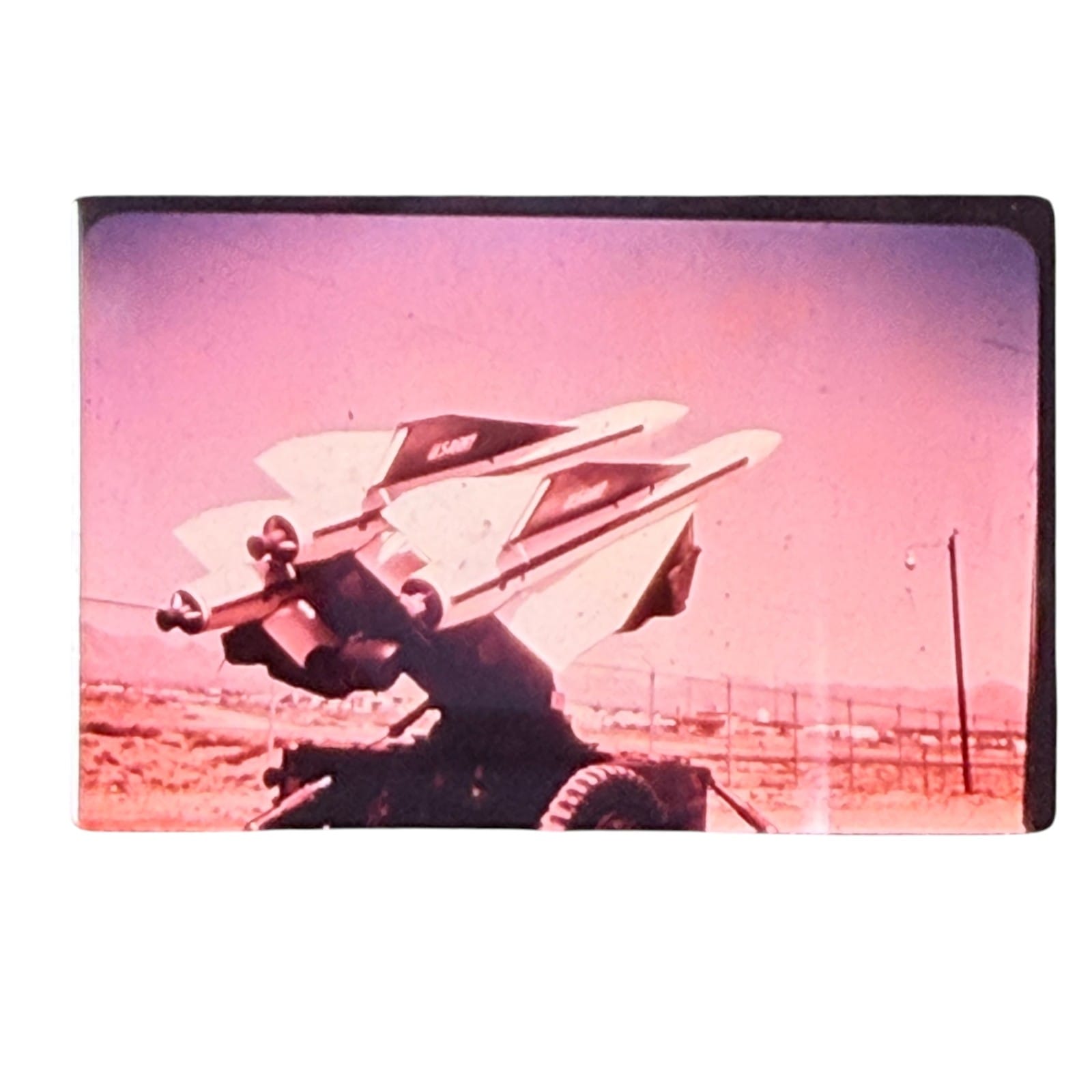 1950s MIM-23 Hawk Missile Glass-Mounted Slide Esco UC Military Science Estate