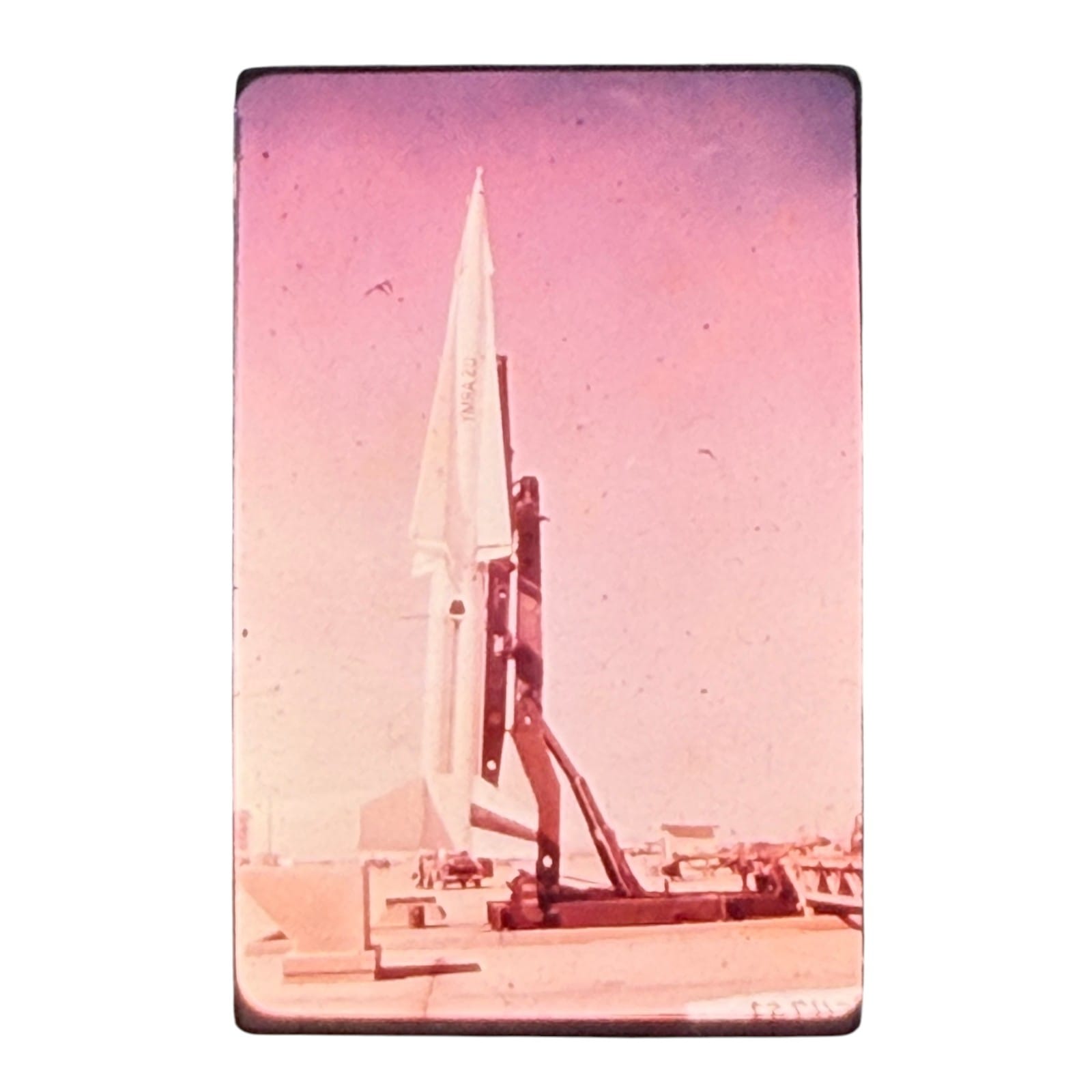 1950s Nike Hercules Missile Glass Mounted Color Slide Univ California Mabee