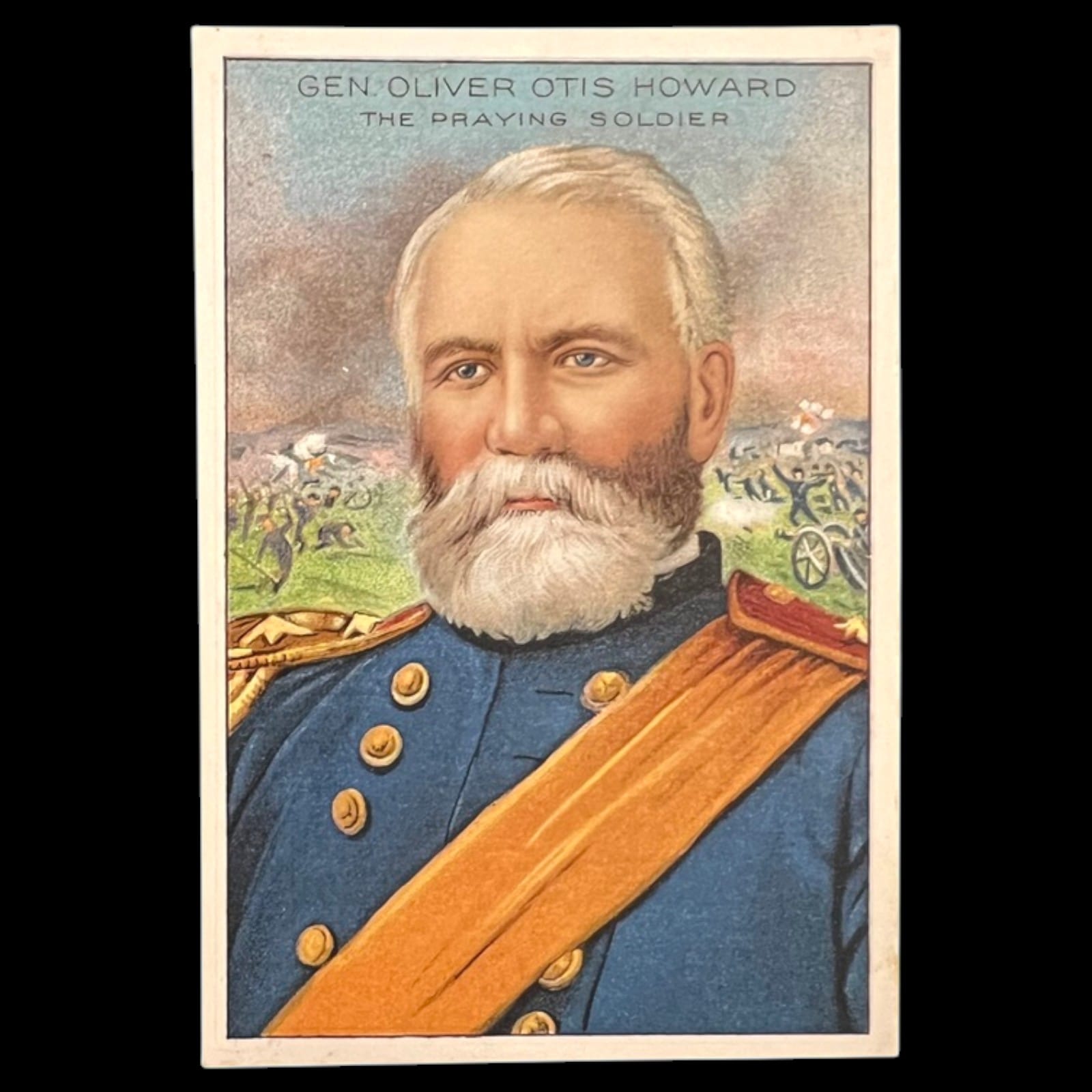 1911 Pan Handle Scrap Oliver Otis Howard Men of History 2nd Series Tobacco Card