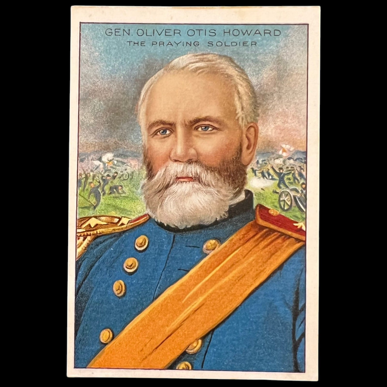 1911 Pan Handle Scrap Oliver Howard Men of History 2nd Series Tobacco Card