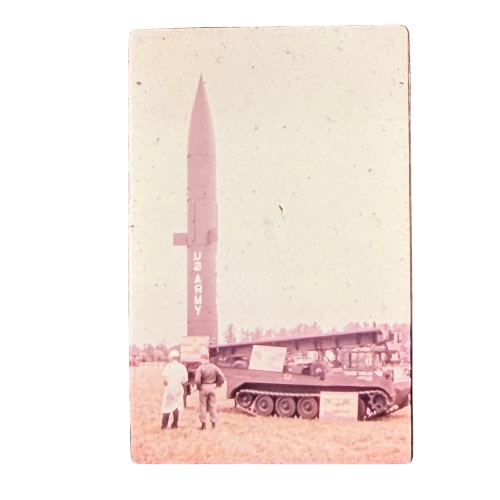 1950s US Army Redstone Nuclear Missile Glass Slide Esco Mount Cold War Teaching