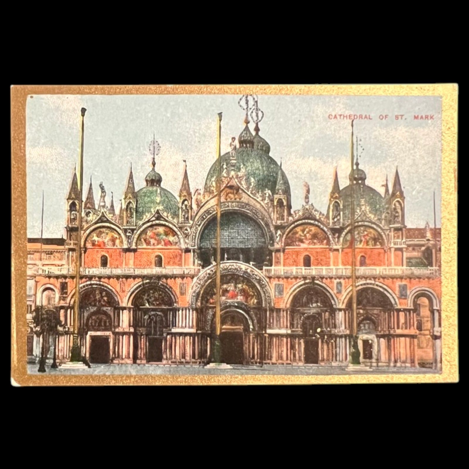 1911 Pan Handle Scrap St. Mark's Cathedral Sights and Scenes Series Tobacco Card