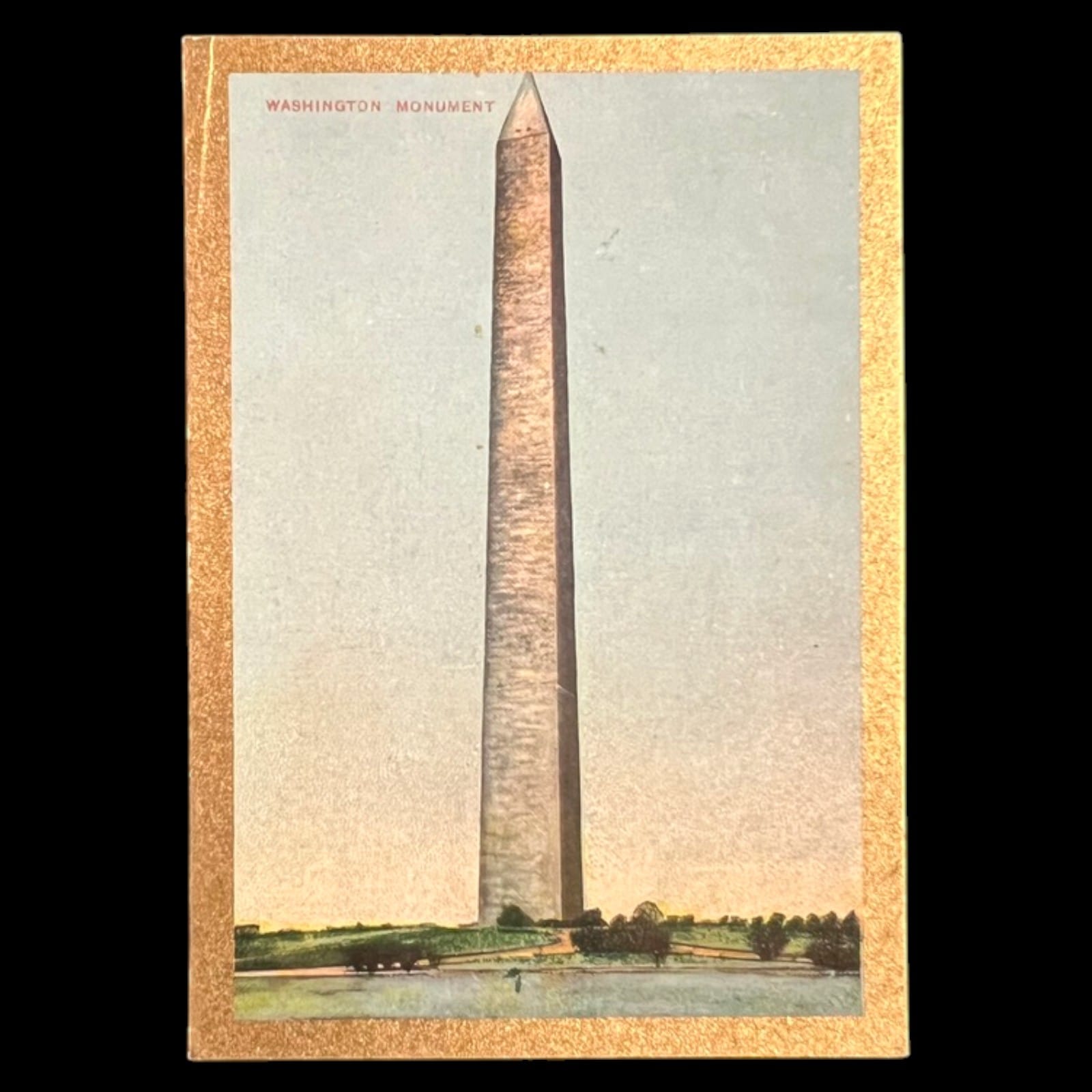 1911 Pan Handle Scrap Washington Monument Sights and Scenes Series Tobacco Card